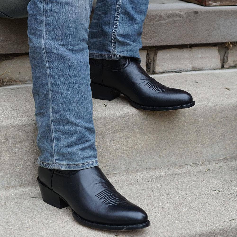 Soto Boots Men's Classic Round Toe Cowboy Boots H7001 - Genuine Leather Western Boots for Men, Comfortable Riding & Work Boots - Perfect for Rodeo, Country Dancing & Outdoor Adventures
