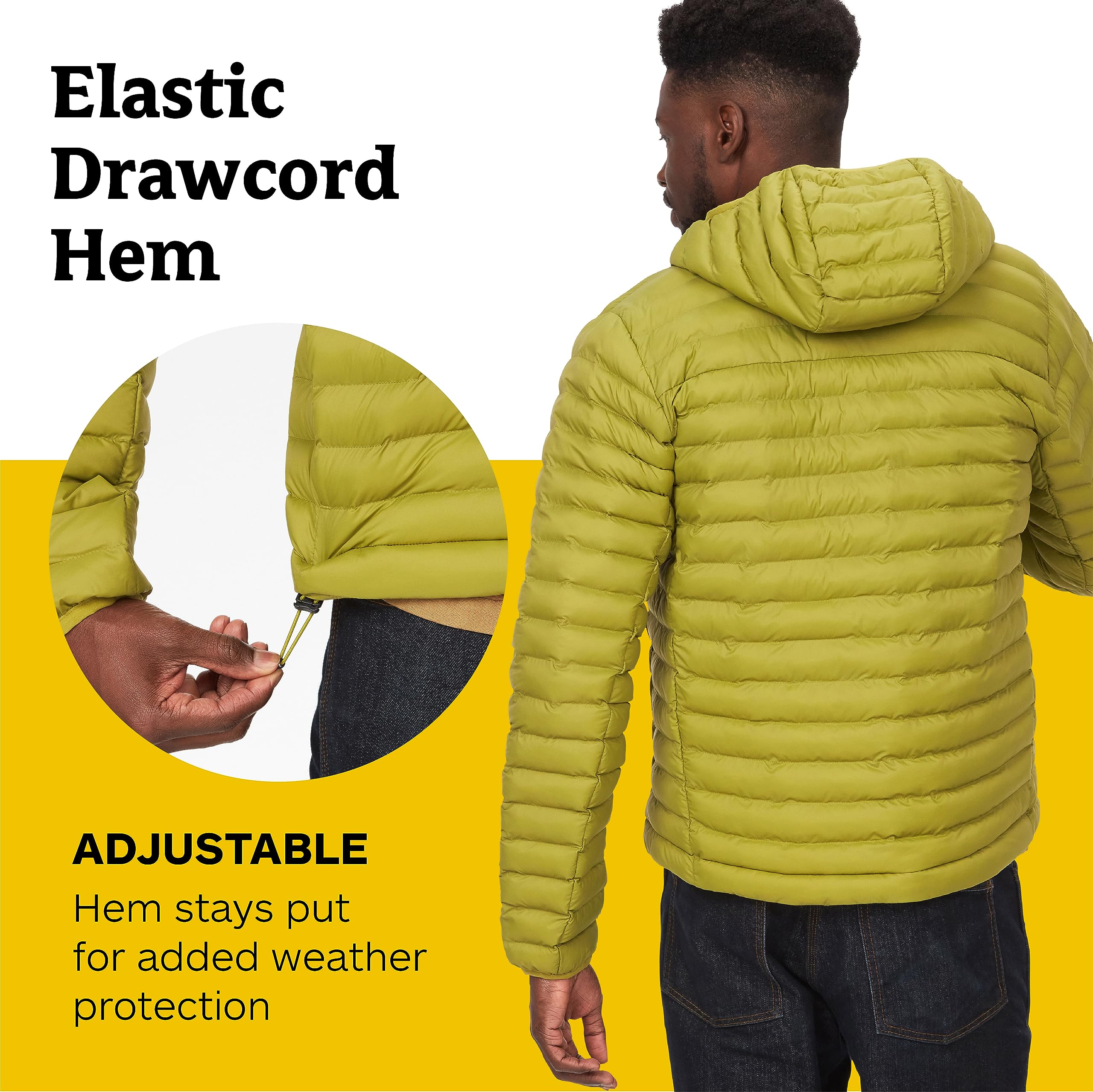 MARMOT Men's Echo Featherless Hoody - Lightweight Down-Alternative Puffer Jacket with Hood for Hiking, Camping & Outdoor Adventures | Water-Resistant Winter Coat for Cold Weather