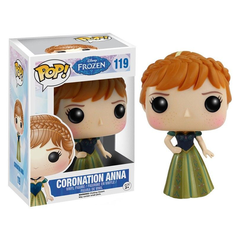 Disney Frozen Coronation Anna Pop! Vinyl Figure Collectible Toy - Perfect for Disney Fans, Movie Collectors & Home Decor