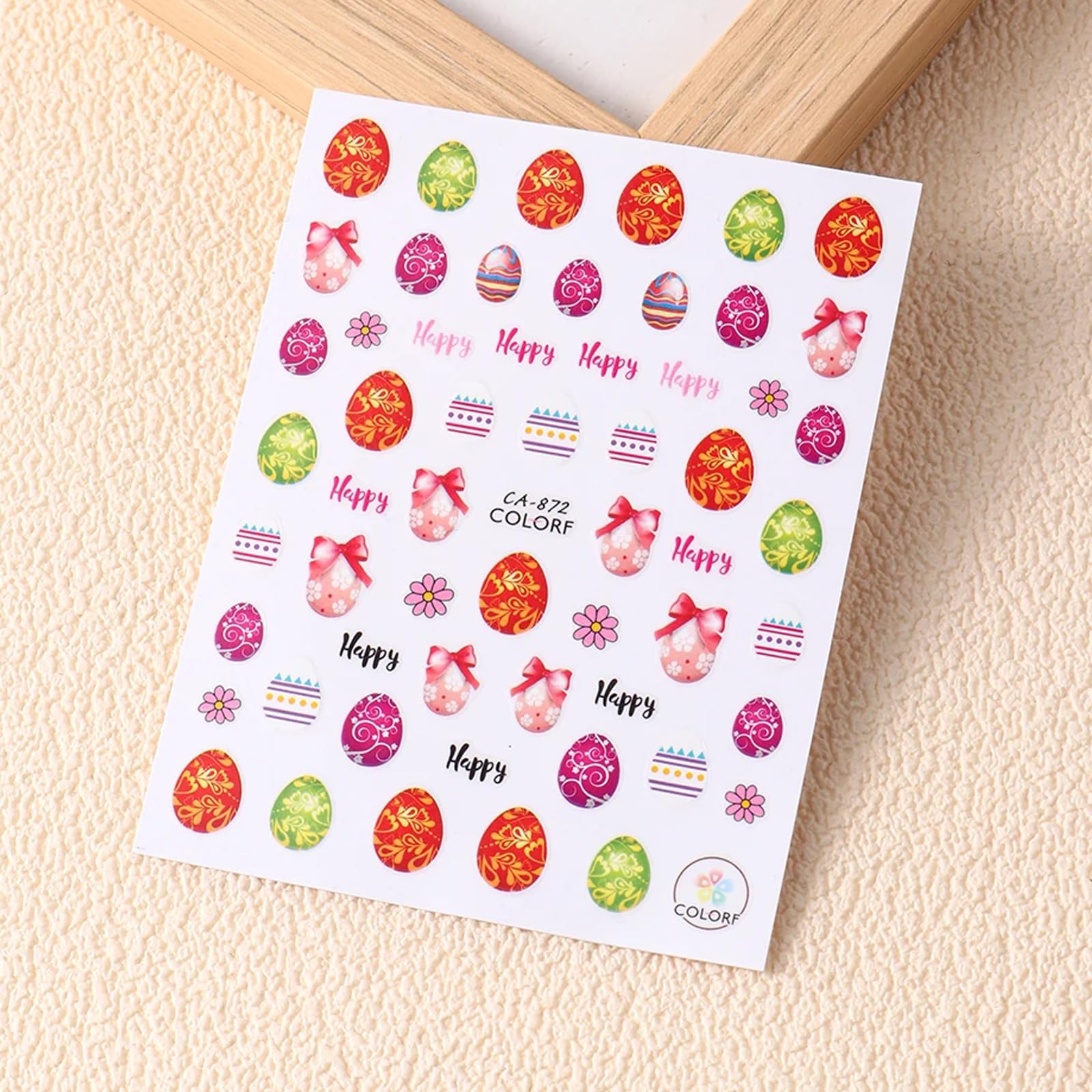 Easter Bunny Nail Art Stickers - Cute Rabbit & Carrot Nail Decals with Glitter - Adorable Easter Nail Designs for Women & Girls - Perfect for Easter Parties, Spring Nail Art, and Holiday Nail Decorations