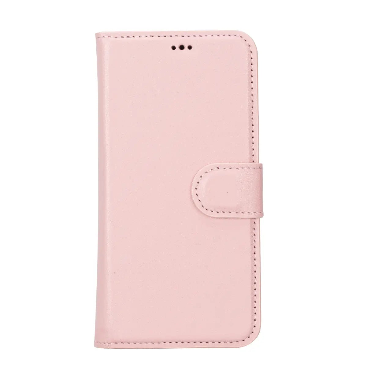 Pink Leather Wallet Case for iPhone 14 Pro - Slim Protective Phone Cover with Card Holder - Perfect for Women's Everyday Use, Travel & Business