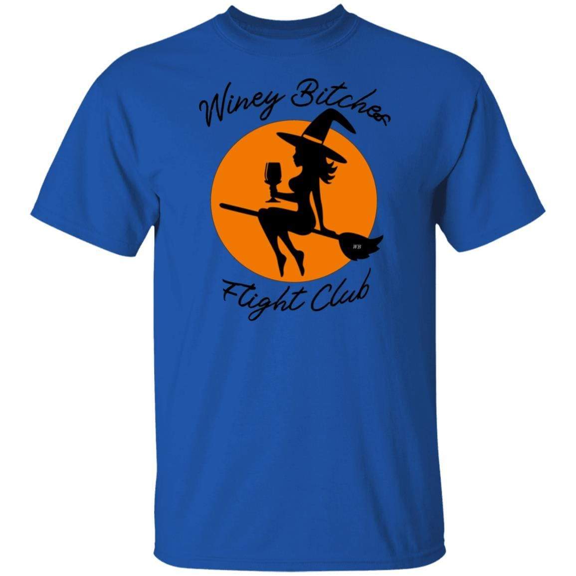 WineyBitches.Co Ultra Soft Cotton T-Shirt - Winey Bitches Flight Club Graphic Tee for Women | Perfect for Casual Wear, Girls Night Out & Wine Tasting Events