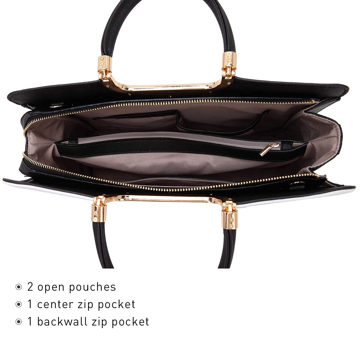 Stylish Women's Leather Top Handle Shoulder Bag - Fashion Tote Satchel Purse with Matching Wallet Set for Work, Travel & Daily Use