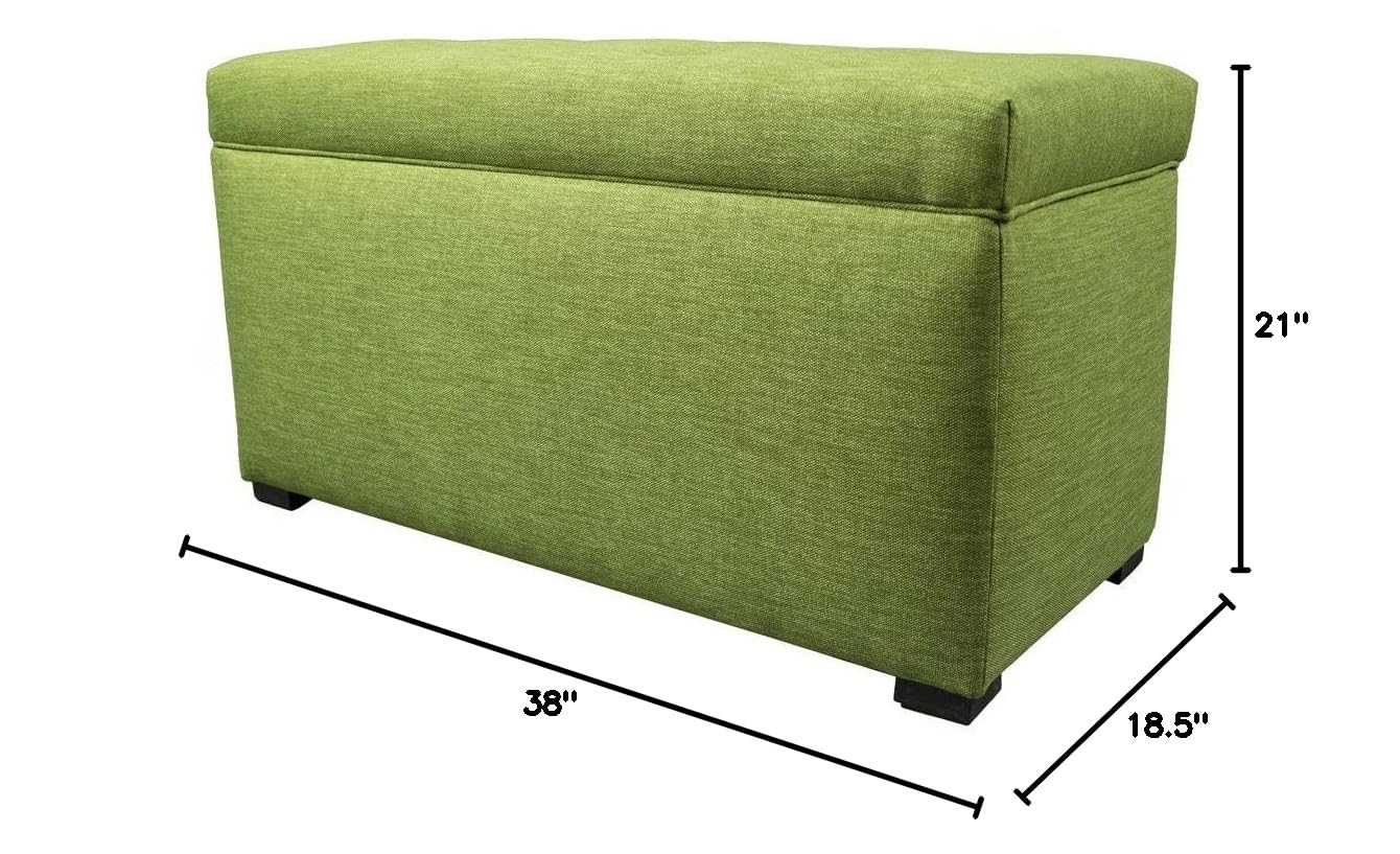 MJL Furniture Angela Klargo Indoor Storage Bench with Cushion - 36