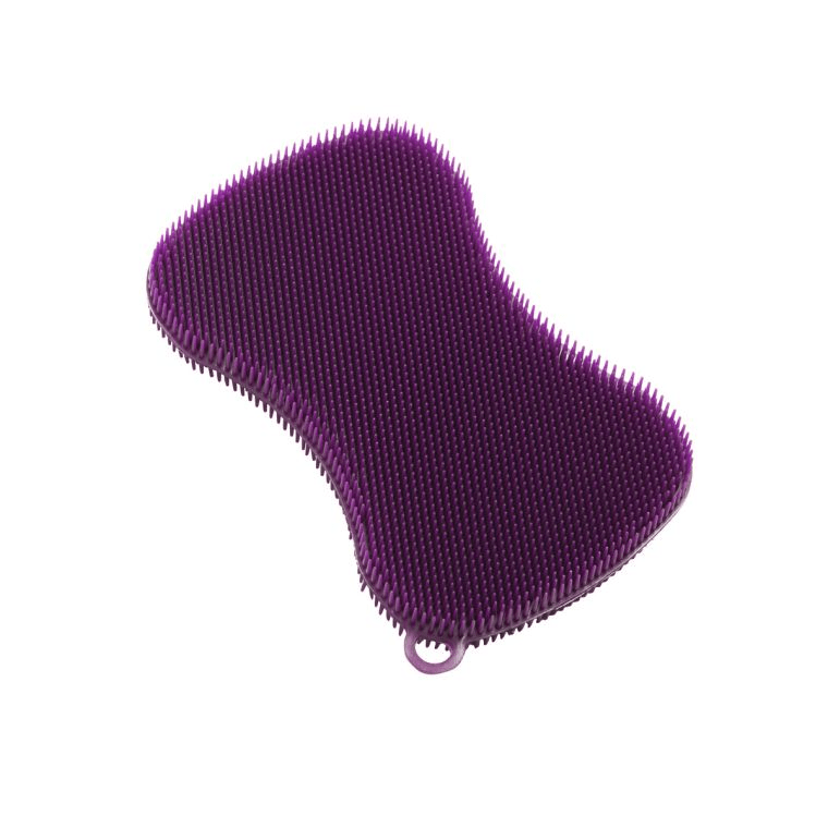 Kuhn Rikon Stay Clean Silicone Scrubber - Durable Kitchen Brush with Ergonomic Handle (Multiple Colors) - Perfect for Cleaning Pots, Pans & Dishes