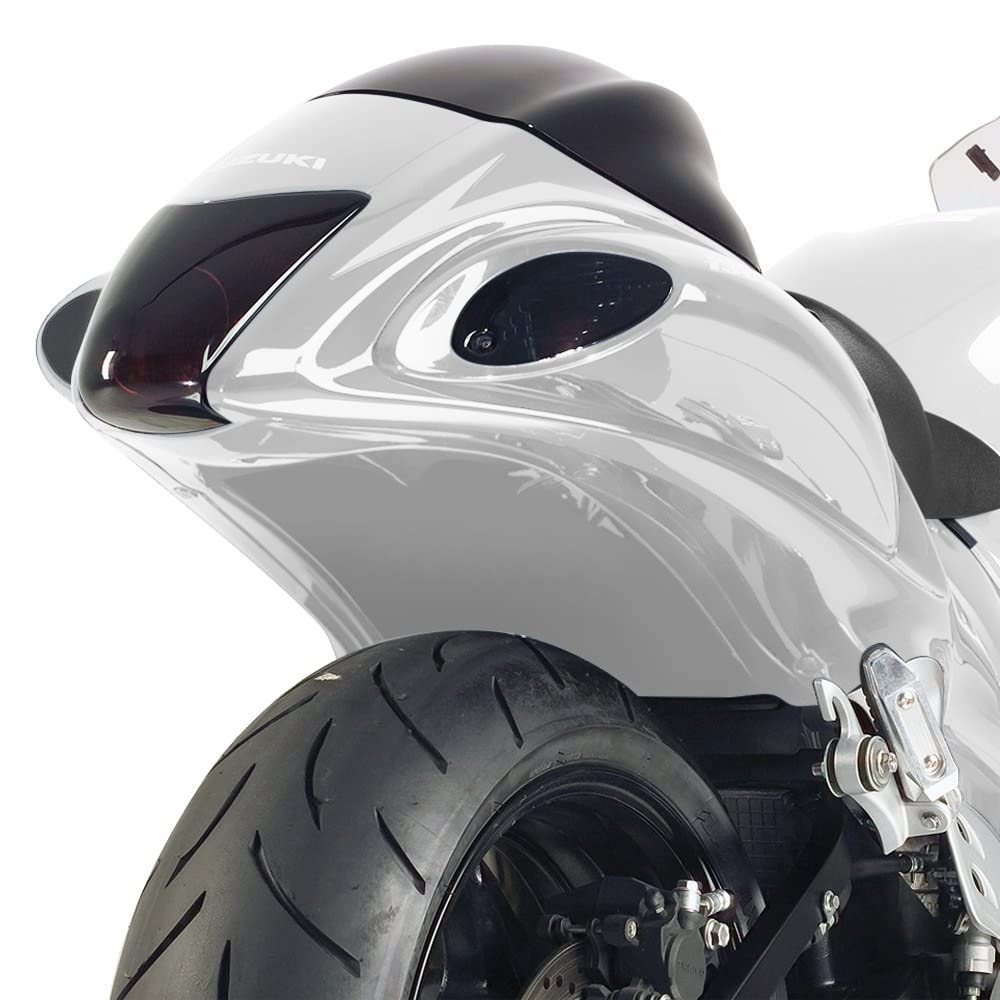 60802-1103 ABS Undertail with License Plate Light - Motorcycle Rear Fender for Harley, Honda, Yamaha - Perfect for Custom Bike Builds & Night Riding Safety