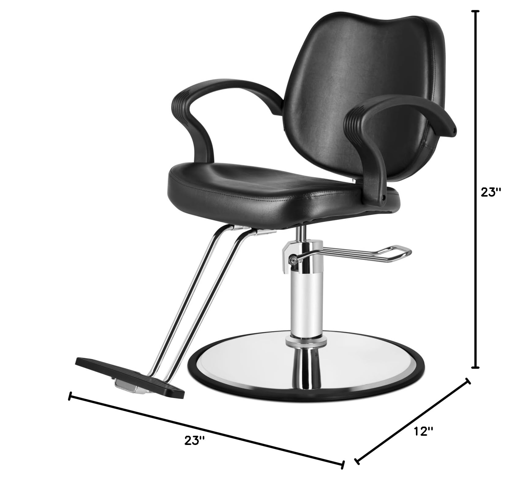 Professional Hydraulic Barber Chair for Hair Stylists - Heavy Duty Salon Styling Chair with Hydraulic Pump - Perfect for Hair Salons, Barber Shops & Beauty Spas