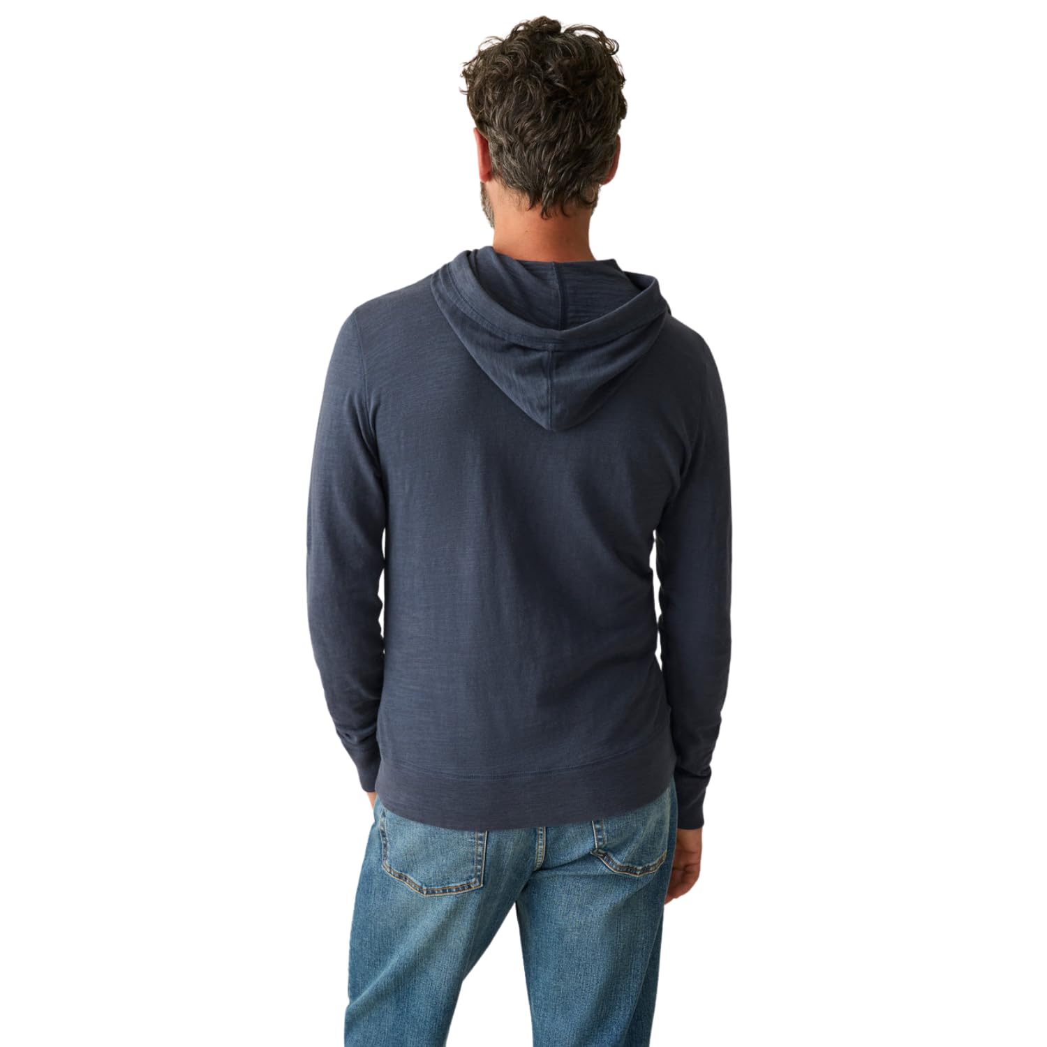 Faherty Men's Sunwashed Slub Hoodie - Soft Cotton Pullover Sweatshirt for Casual Wear & Outdoor Activities | Perfect for Lounging, Travel & Cool Weather