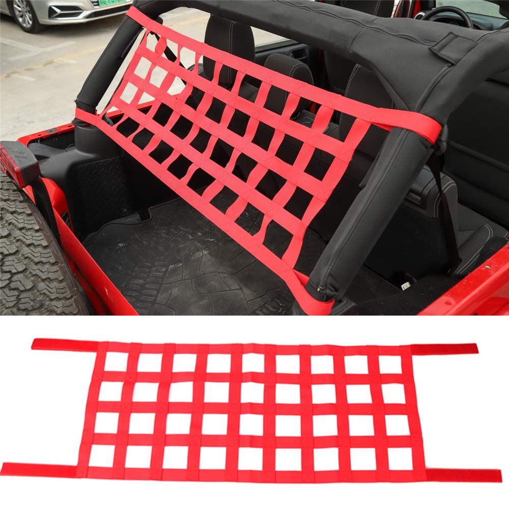 YOCTM Jeep Wrangler Roof Rest Bed Net - Compatible with TJ JK Unlimited 2007-2019 Models - 2/4 Door Hammock Top Accessories for Camping & Outdoor Adventures