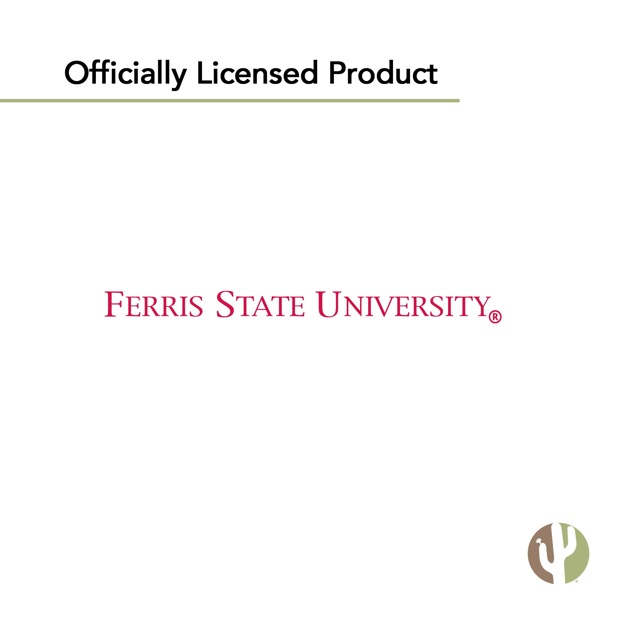 Ferris State University Bulldogs Vinyl Decals - Desert Cactus Design - 13.43x10.98 Inch Sheet - Waterproof Stickers for Laptop, Water Bottle, Car, Scrapbook - Perfect for School Spirit, College Decor & Fan Gifts