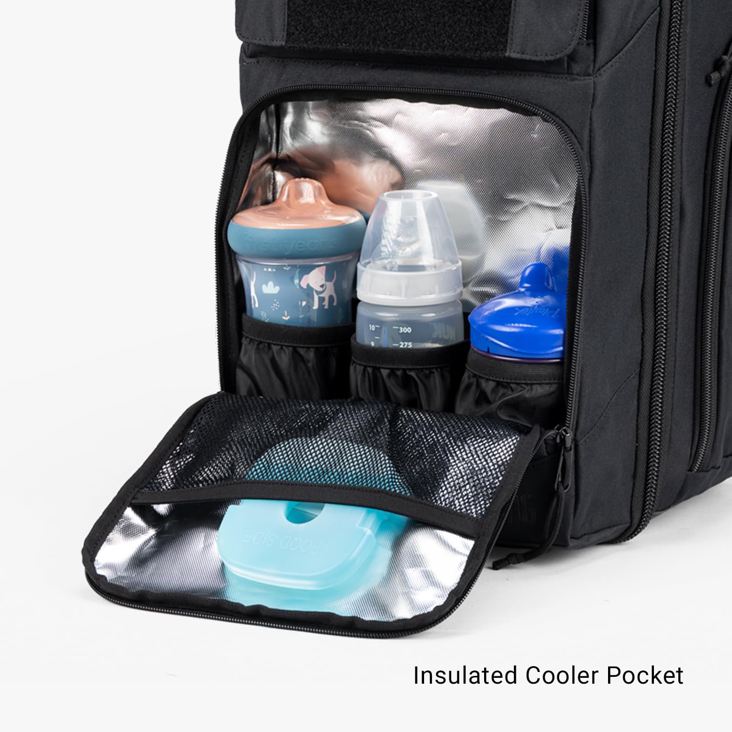 Tactical Diaper Backpack for Men - Waterproof Baby Gear with Changing Pad, Multiple Pockets & Durable Design - Perfect for Travel, Hiking & Everyday Use (Black)