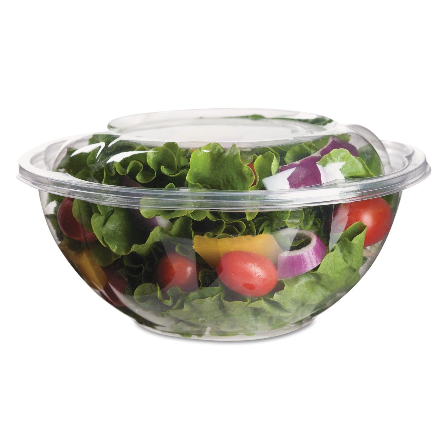 Eco-Friendly 24oz Compostable Salad Bowls with Lids - 50 Count (3 Packs) | BPA-Free, Microwave & Freezer Safe | Perfect for Meal Prep, Picnics & Takeout