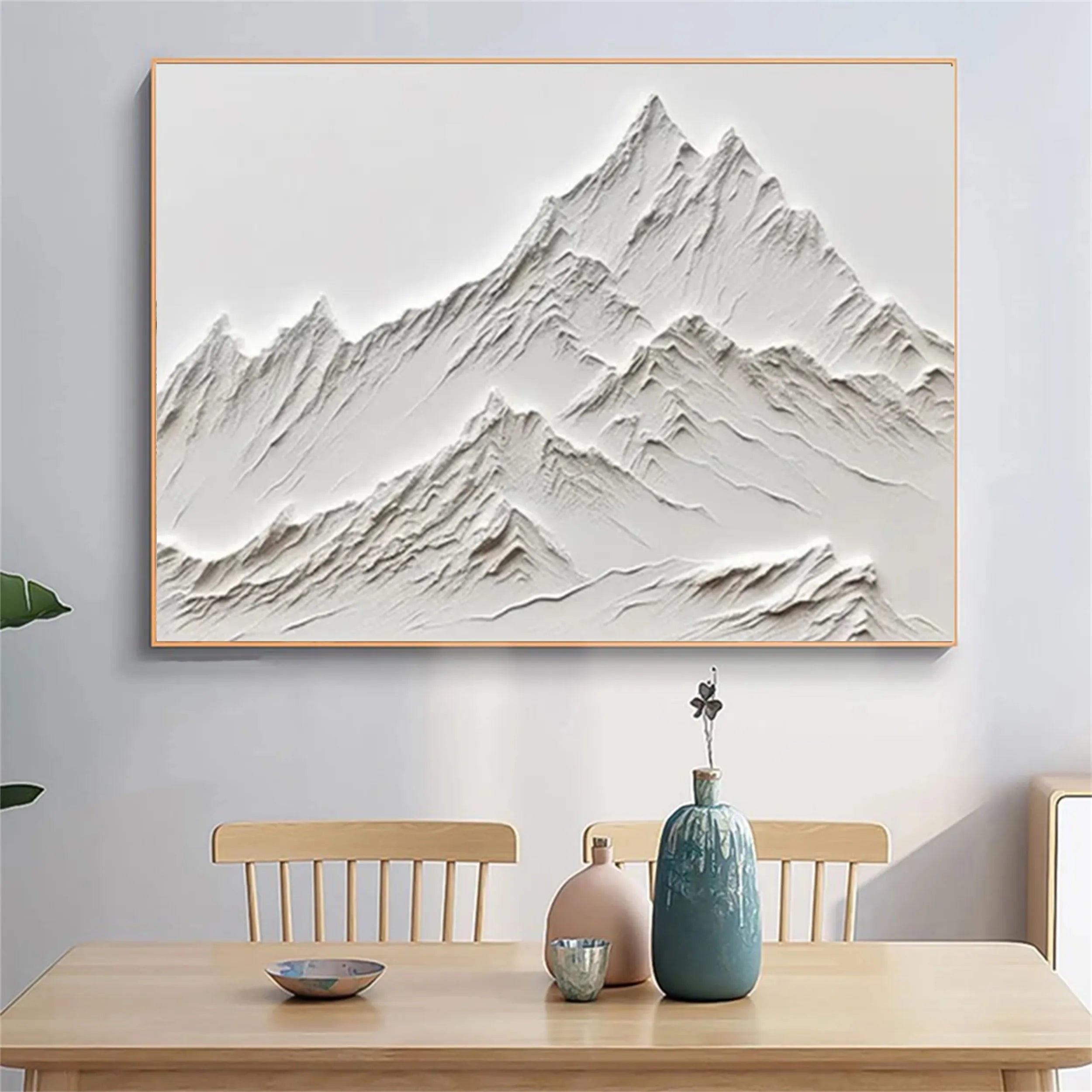 Minimalist Textured Plaster Art Painting - Modern Abstract Wall Decor for Living Room, Bedroom & Office | #MM259