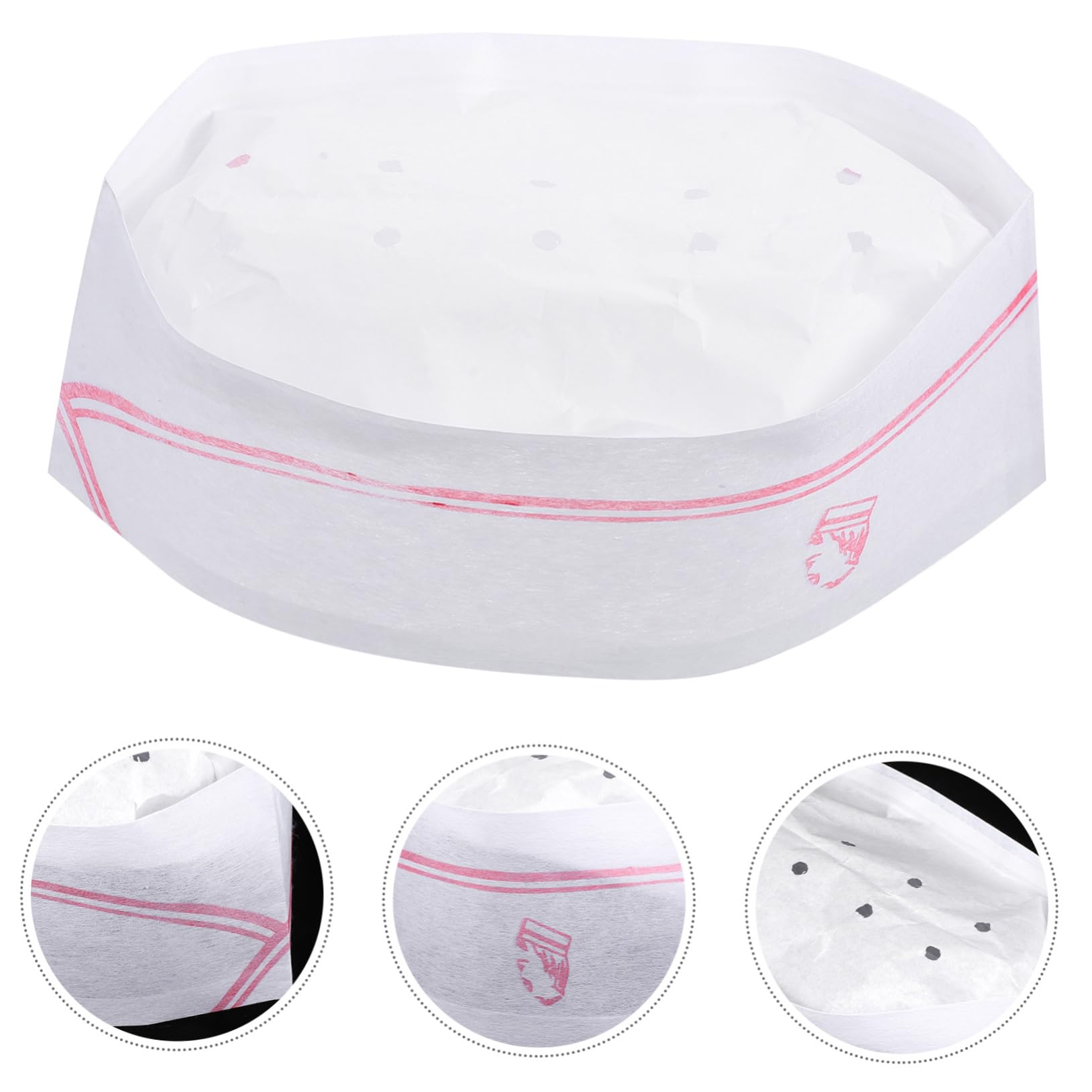 40Pcs Disposable Chef Hats - White Cotton Cooking Caps for Bakeries, BBQ Grilling & Professional Kitchen Use - Perfect for Restaurants, Catering & Food Service Staff