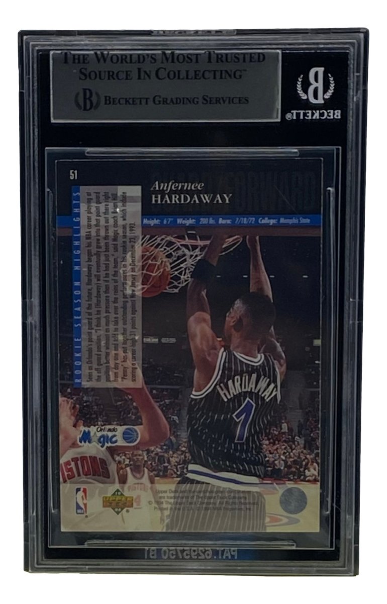 Penny Hardaway Autographed Orlando Magic 1993-94 Upper Deck SE #51 Basketball Card BAS - PSA Graded Collectible for NBA Fans & Sports Memorabilia Enthusiasts