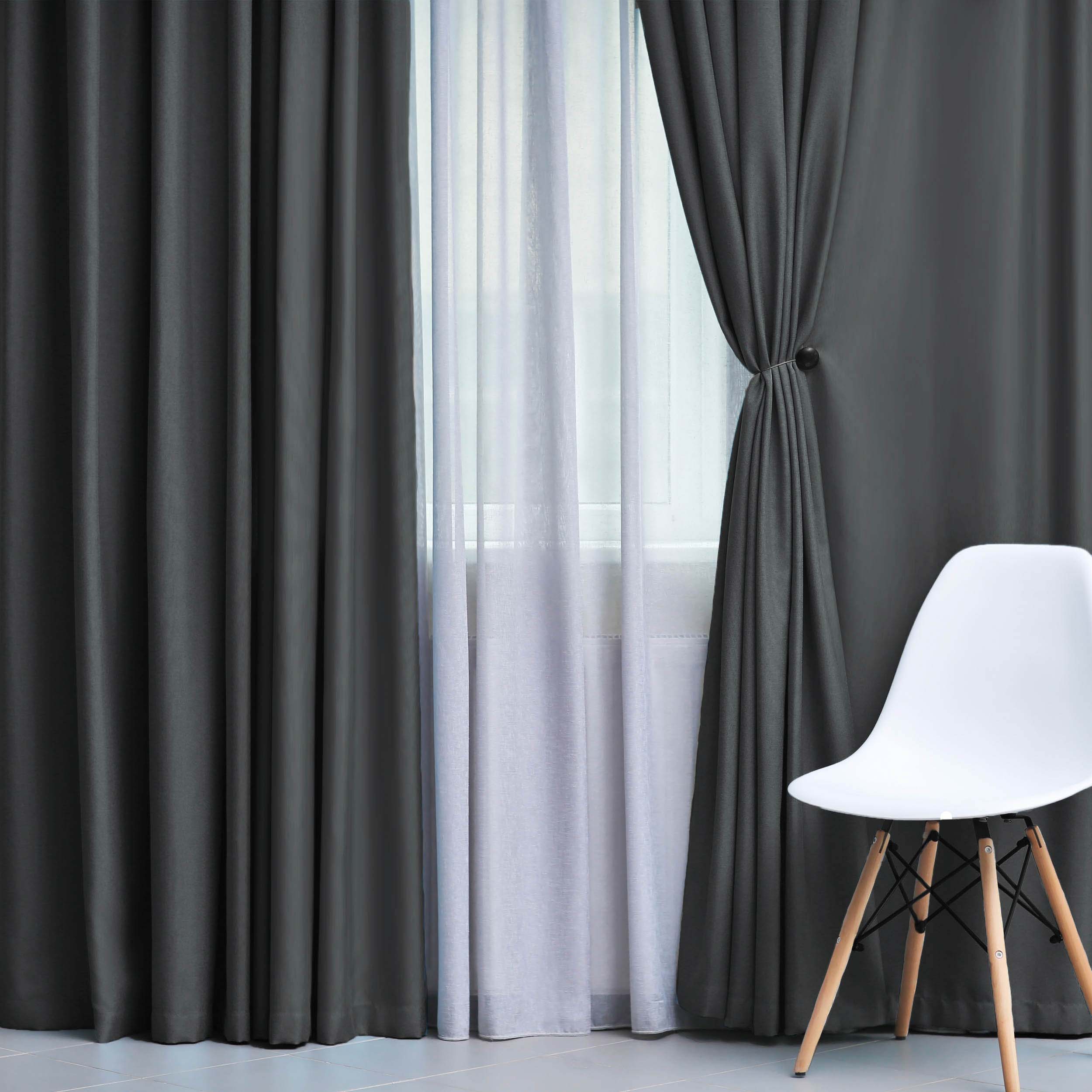 Blackout Curtains for Bedroom - Solid Classic Modern Grommet Curtain Set for Living Room, Nursery & Home Theater - Light Blocking Thermal Insulated Window Drapes
