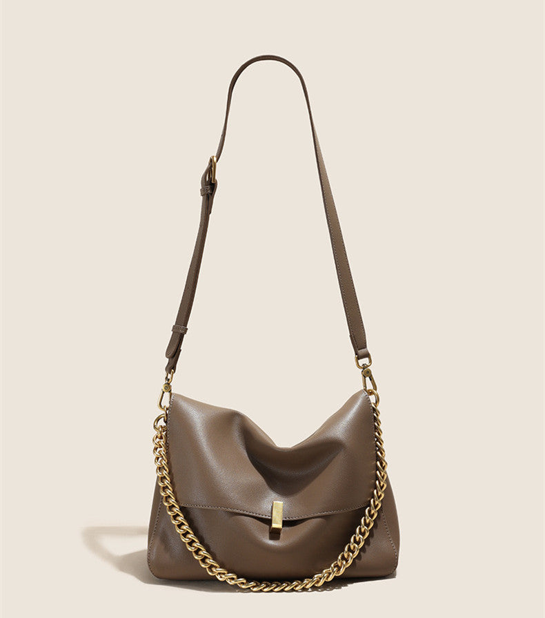 Stylish Crossbody Chain Shoulder Bag for Women - Fashionable & Lightweight Purse for Daily Use, Work, and Evening Events