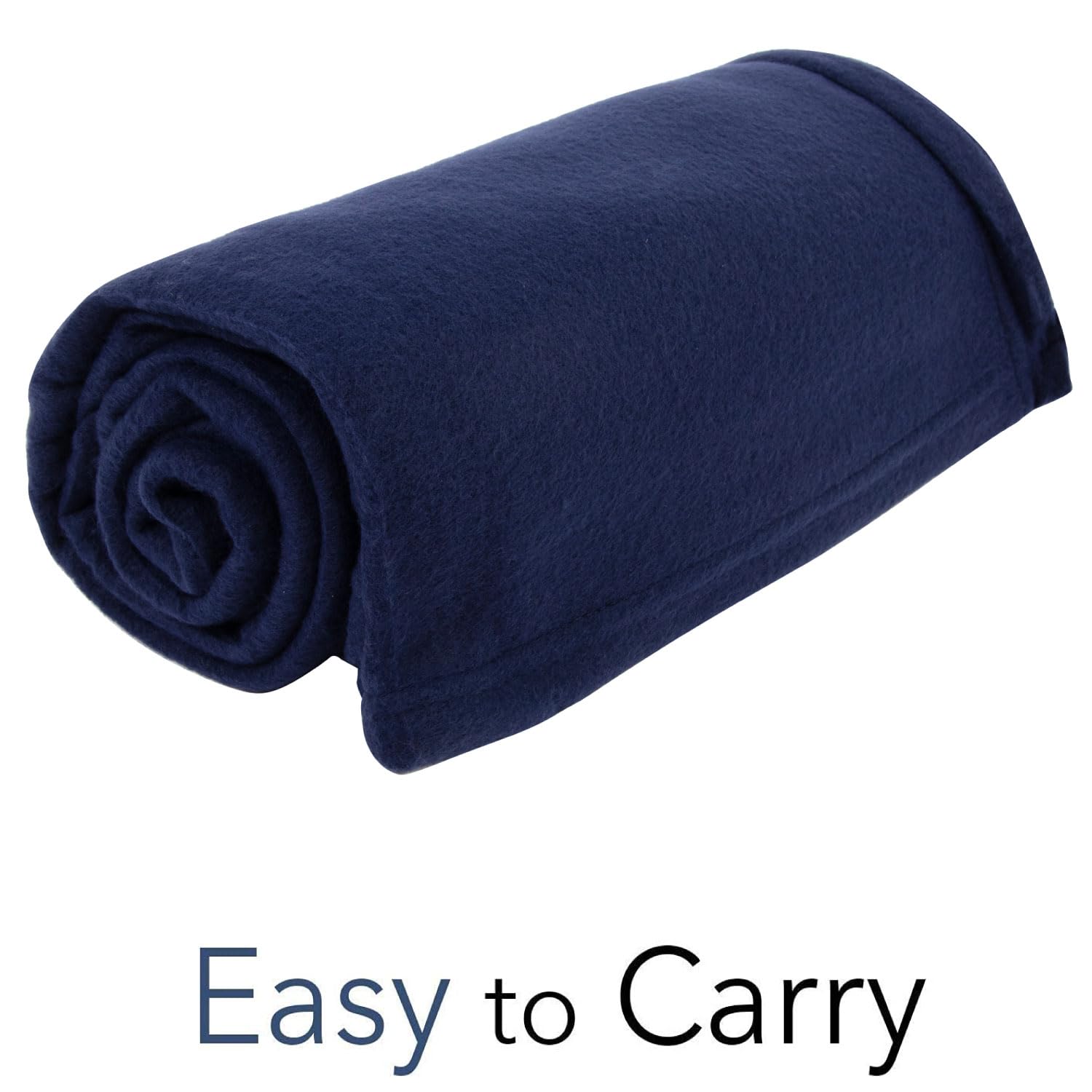 (24 Pack) Bulk Soft Warm Lightweight Fleece Throw Blankets - Navy Blue | Wedding Favors, Homeless Shelters, Home Decor, Bed, Sofa, Office, Pet & Travel Blankets | Cozy for Winter, Gifts, Camping & Emergency Kits