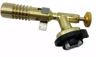 Kofy High Power Dual Flame Torch Gun with Adjustable Flame & 500ml Butane Gas Refill - Perfect for Cooking, Soldering, Jewelry Making and DIY Projects