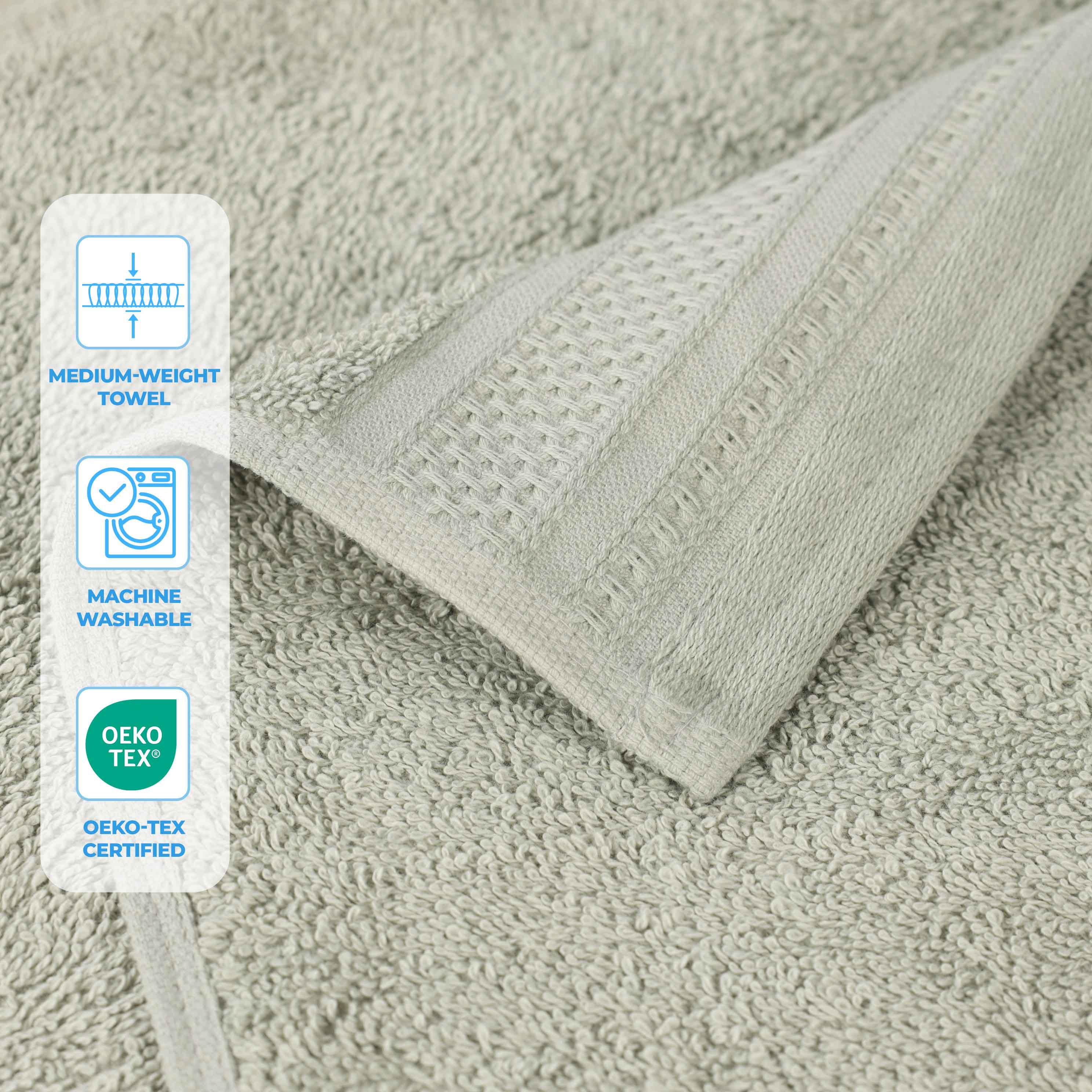 Premium Honeycomb Waffle Weave Cotton Bath Towels Set of 2 - Ultra Soft & Absorbent Luxury Bath Sheets for Spa, Hotel & Home Use