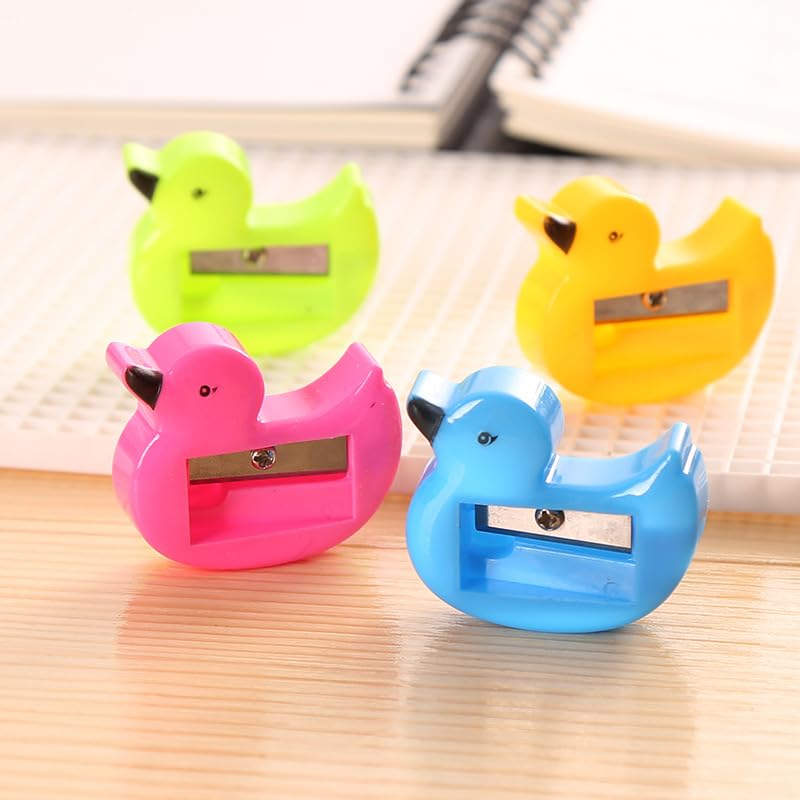 50 Pcs Bulk Cartoon Animal Shaped Plastic Pencil Sharpeners - Single Hole Manual Handheld Sharpener for School, Office & Home - Perfect for Classrooms, Art Projects and Office Supplies