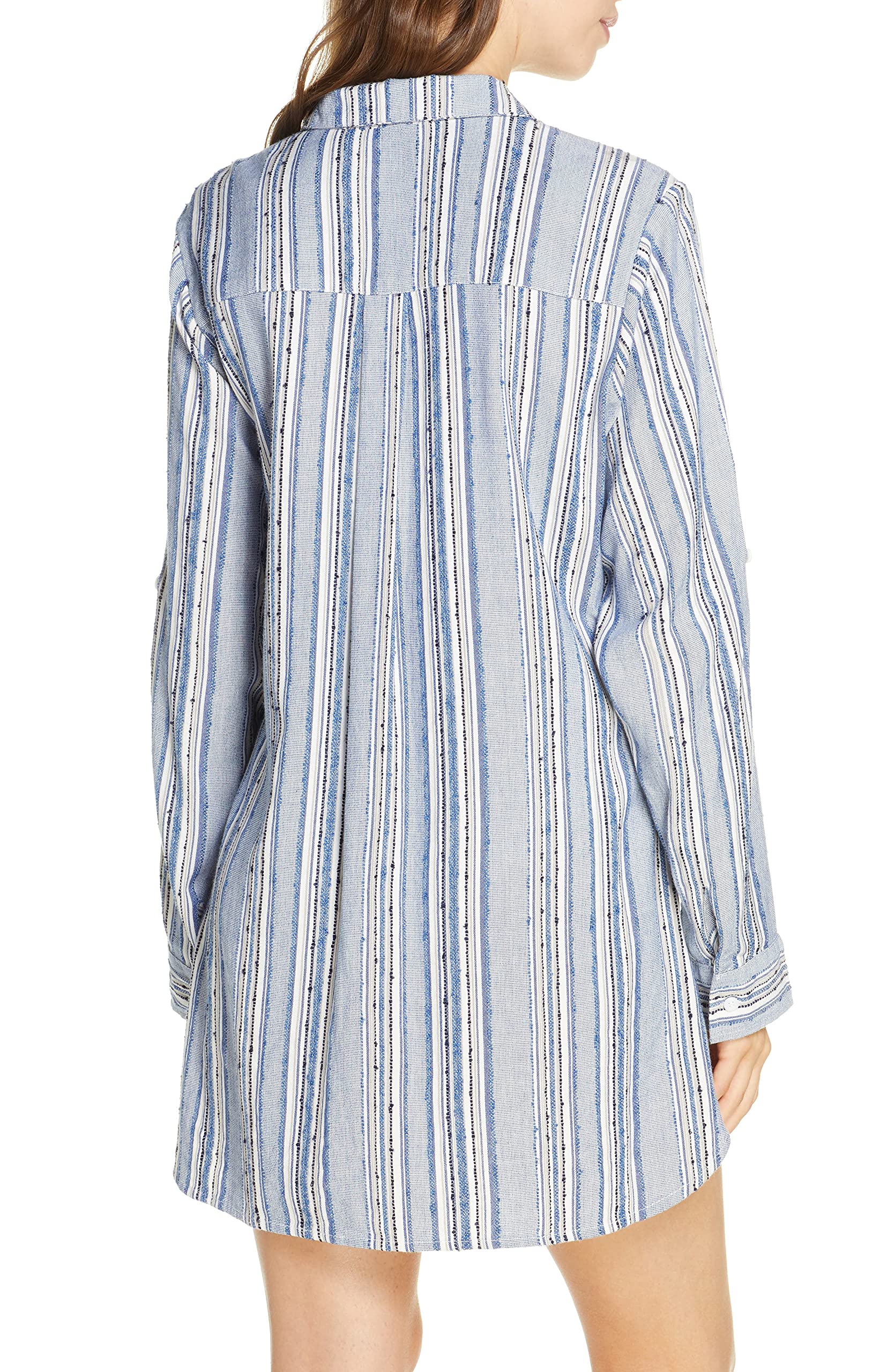 Tommy Bahama Women's Sail Forth Boyfriend Shirt Cover-Up - Lightweight White Beach Coverup for Summer Vacation, Pool Party & Resort Wear