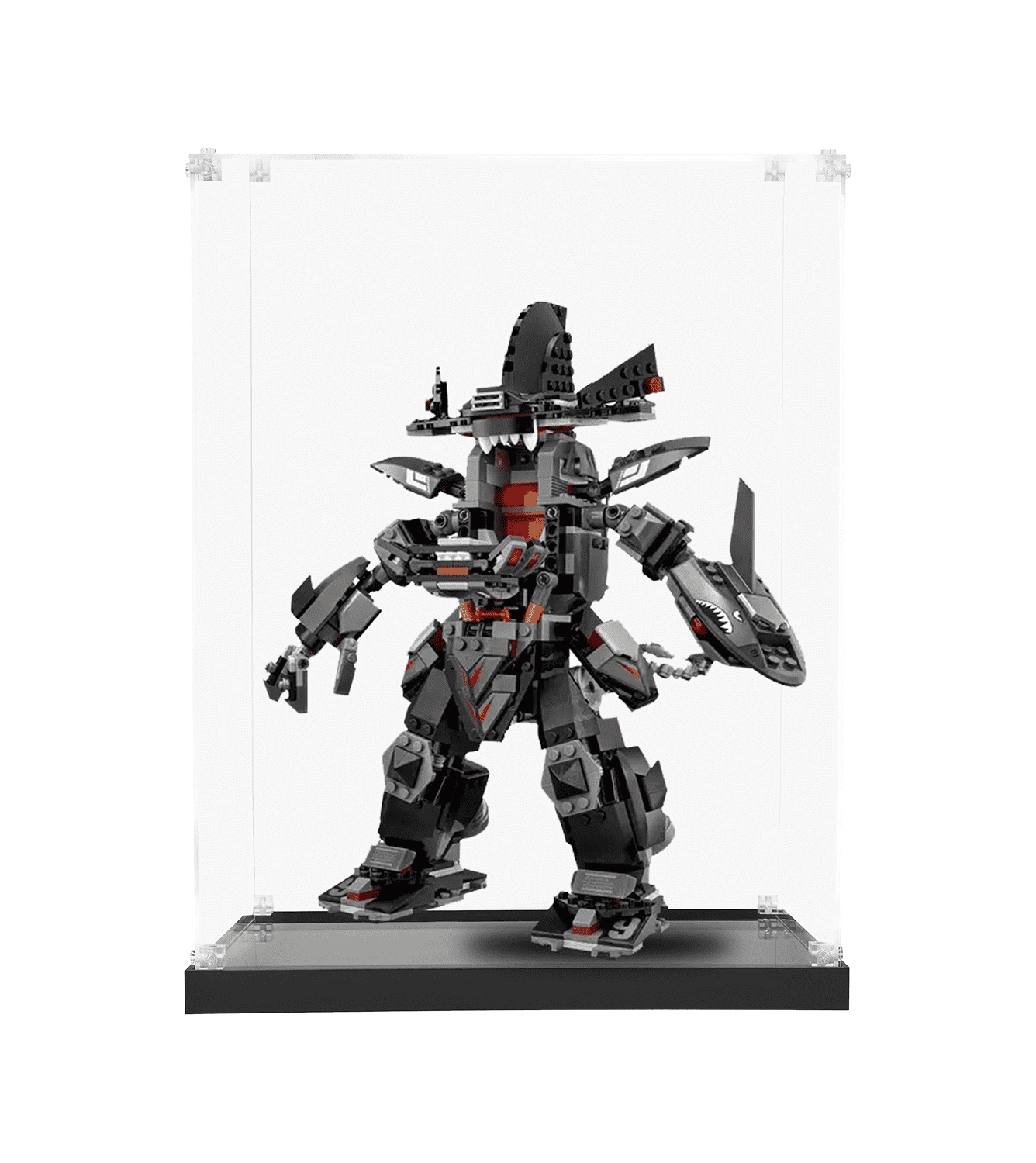 LEGO Ninjago Movie Garma Mecha Man 70613 Display Case - Protective Showcase for Collectible LEGO Sets - Perfect for Home Decor, Office Display & Toy Collection Preservation