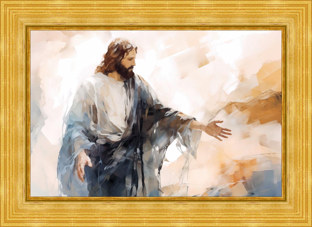 Come Unto Me By Gabriel Heaton - Inspirational Christian Wall Art for Home & Church Decor | Perfect for Living Room, Bedroom & Office
