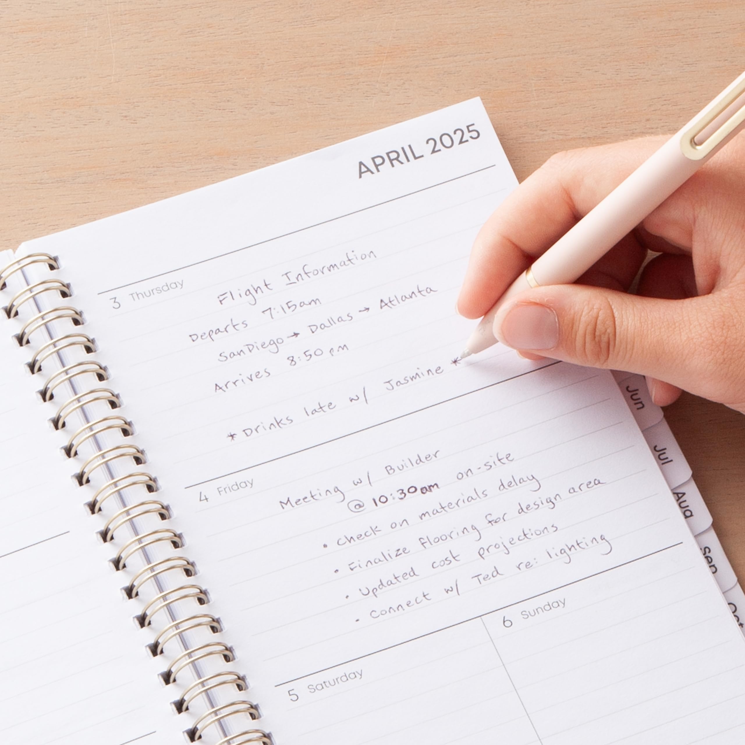 Blue Sky 2025 Weekly & Monthly Planner Calendar | Jan 2025-Dec 2025 | 5