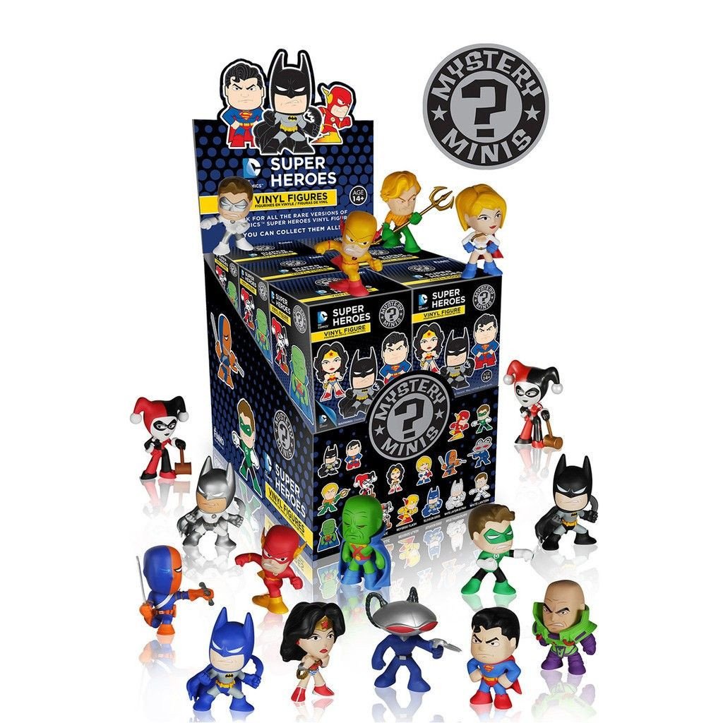 DC Comics Super Heroes Mystery Minis Blind Box Case of 12 - Collectible Action Figures for Display, Gifts & Superhero Fans