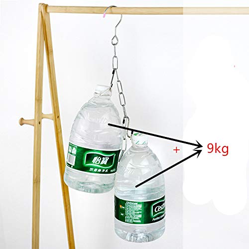 Falytemow 10-Pack Stainless Steel Space Saving Hanger Chains - Magic Closet Organizer with Cascading Design for 80% More Storage - Perfect for Small Closets, Dorm Rooms & Travel Luggage Organization