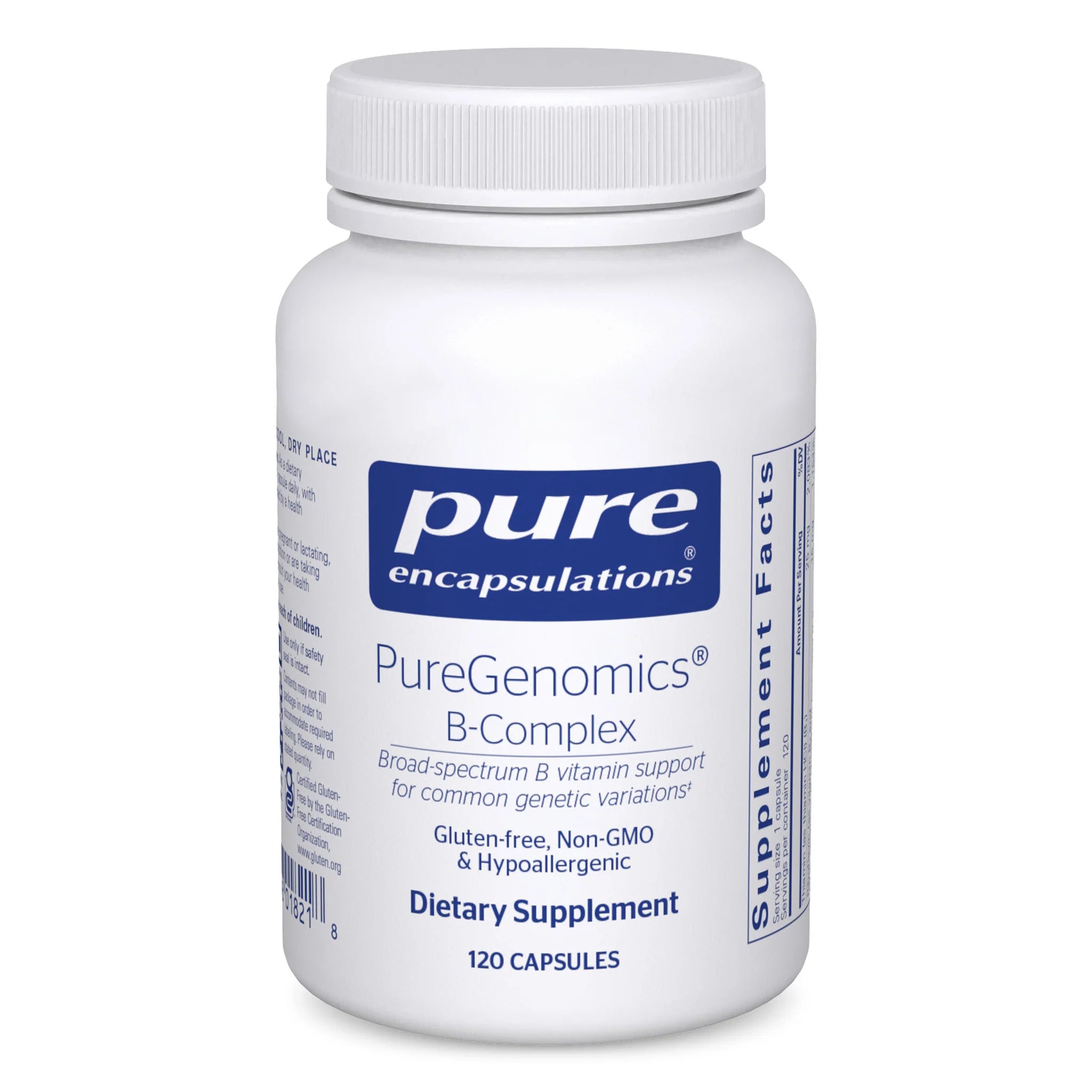 PureGenomics® B Complex Vitamins - Premium B Vitamin Supplement for Energy, Metabolism & Immune Support - Ideal for Daily Wellness & Active Lifestyles