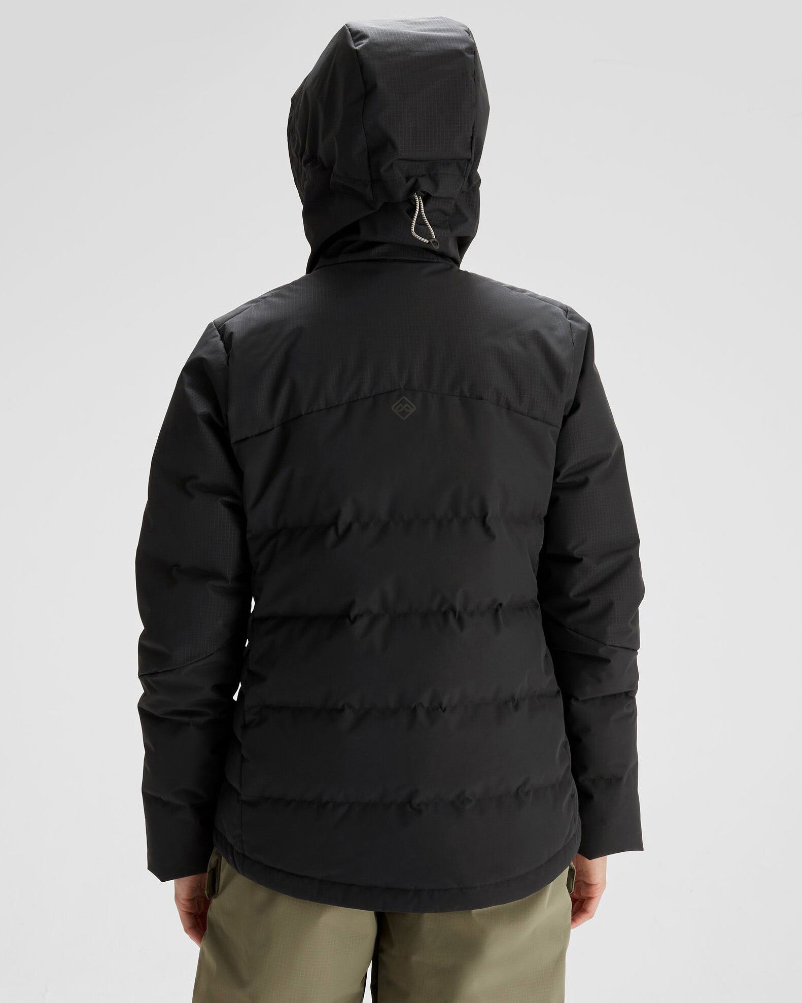 Women's PWDR Days Down Snow Jacket - Waterproof Winter Coat with Hood, Lightweight Warm Puffer Jacket for Skiing & Snowboarding (Black Stingray) - Perfect for Cold Weather Outdoor Activities