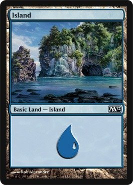 Magic: the Gathering - Island (234) - Magic 2012 - Foil Card - Premium Collectible Trading Card Game Accessory - Perfect for MTG Deck Building and Gaming Tournaments