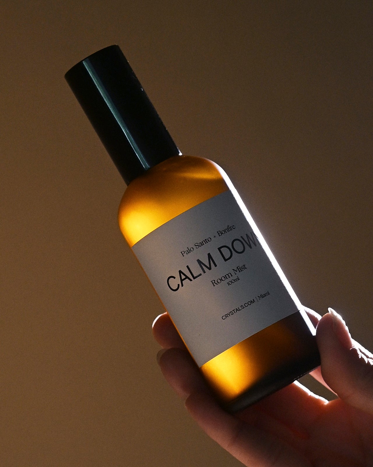 Calm Down Room Mist - Palo Santo & Bonfire Scented Spray for Relaxation & Stress Relief | Perfect for Yoga, Meditation & Bedtime Aromatherapy