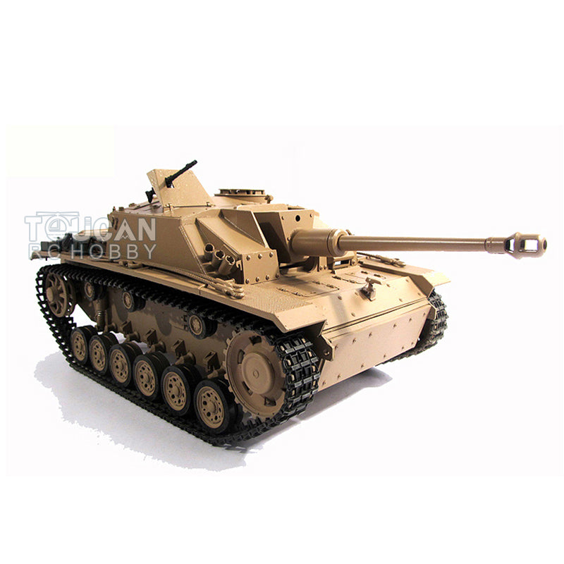 1:16 Mato Metal German Stug III Infrared RC Tank with Barrel Recoil, RTR, 1226 Model, Includes Receiver & Mainboard - Battlefield Simulation & Collectible Display