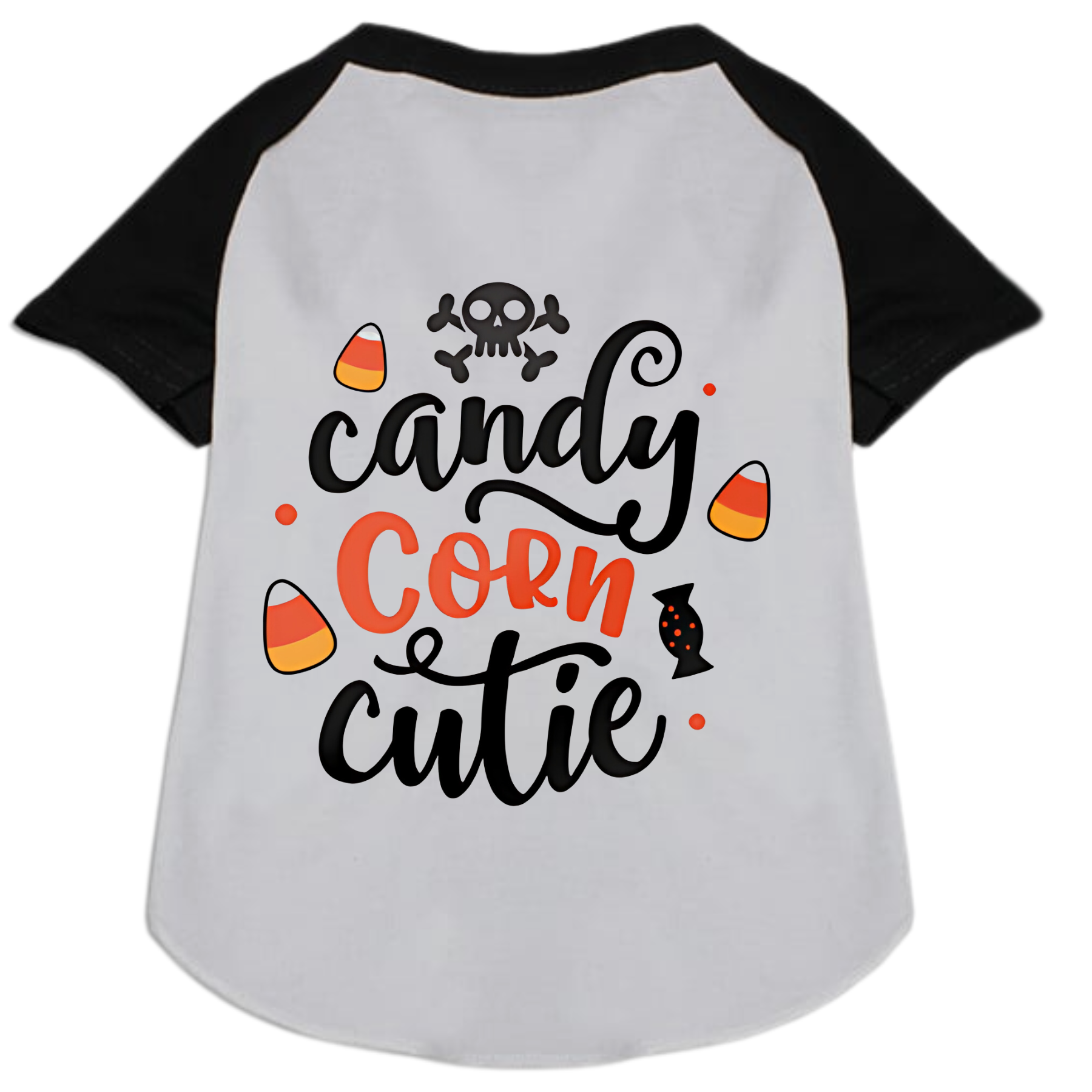 Cute Candy Corn Graphic T-Shirt for Women - Halloween Party Outfit & Fall Fashion