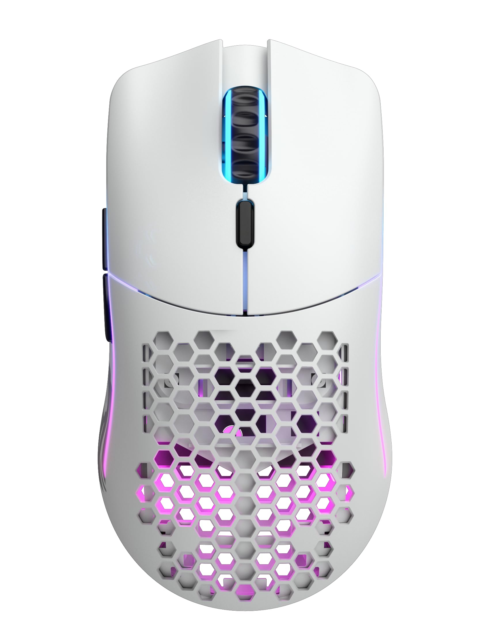 Glorious Model O- Wireless Gaming Mouse (Matte White) - Ultra Lightweight 65g, Honeycomb Design, RGB Lighting, Ambidextrous, 2.4GHz Lag-Free Wireless, 71-Hour Battery Life - Perfect for FPS, MOBA & Esports Gaming
