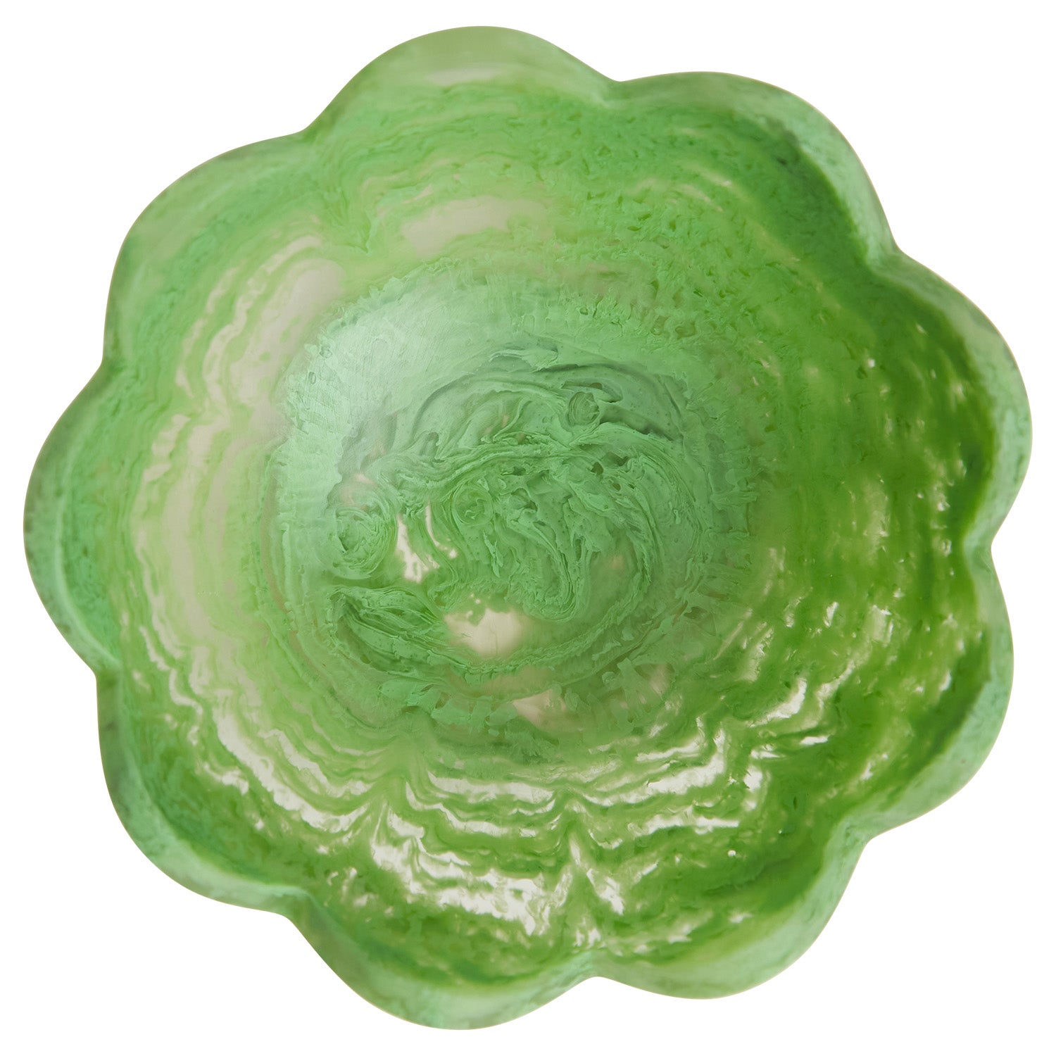 Emerald Green Petal Bowl - Elegant Ceramic Serving Dish for Salads, Desserts & Snacks | Perfect for Parties, Dining & Home Decor