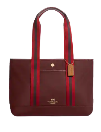 Coach Ellis Tote Bag for Women - Genuine Leather Designer Handbag with Shoulder Strap - Perfect for Work, Travel & Everyday Use