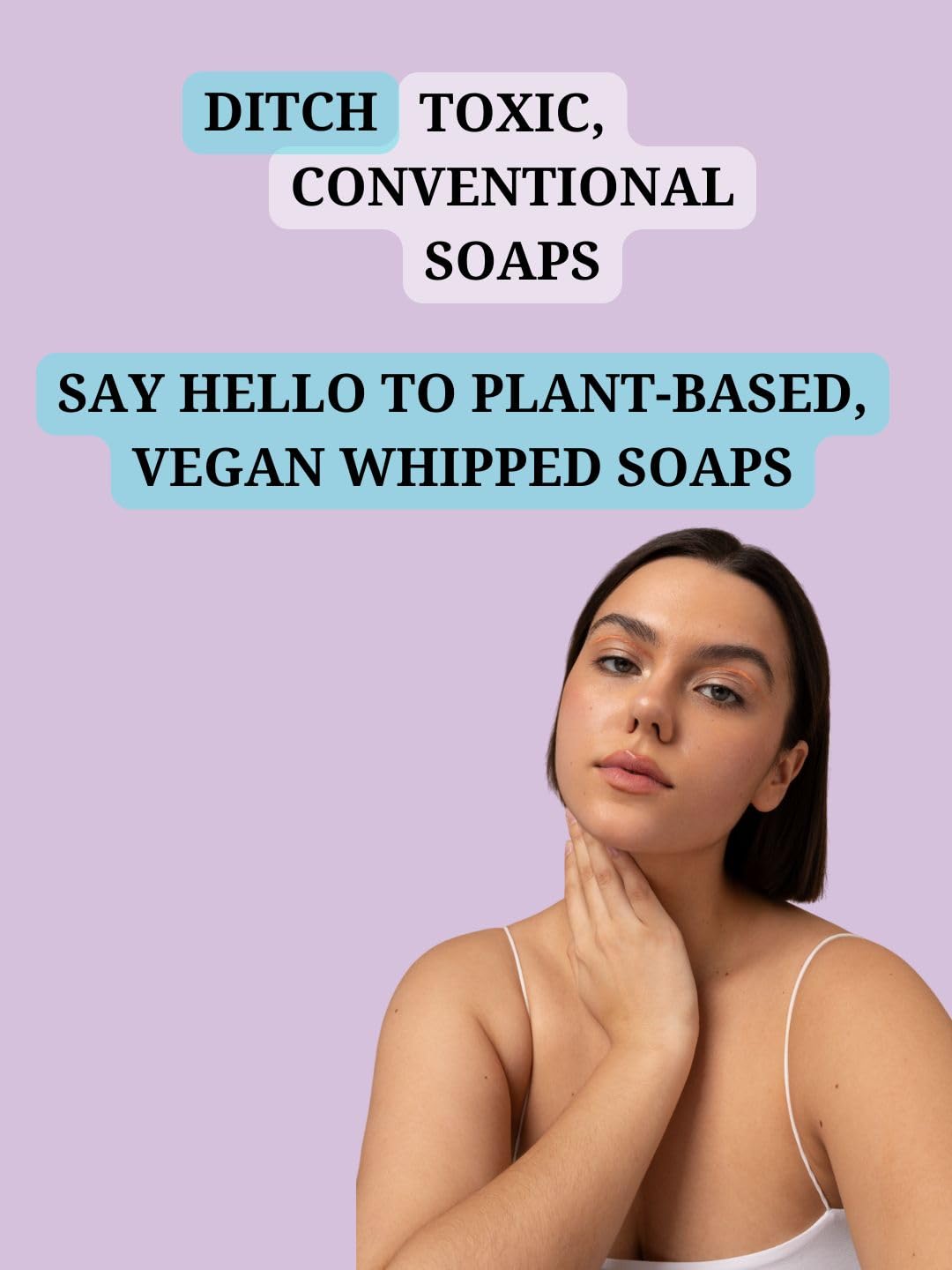 Leal Cosmetics Whipped Soap - Northern Lights Lavender Bath Cream Soap with Shea Butter & Sweet Almond Oil | Moisturizing Body Wash & Cleanser for Men & Women (160g) | Perfect for Relaxing Baths & Skin Hydration