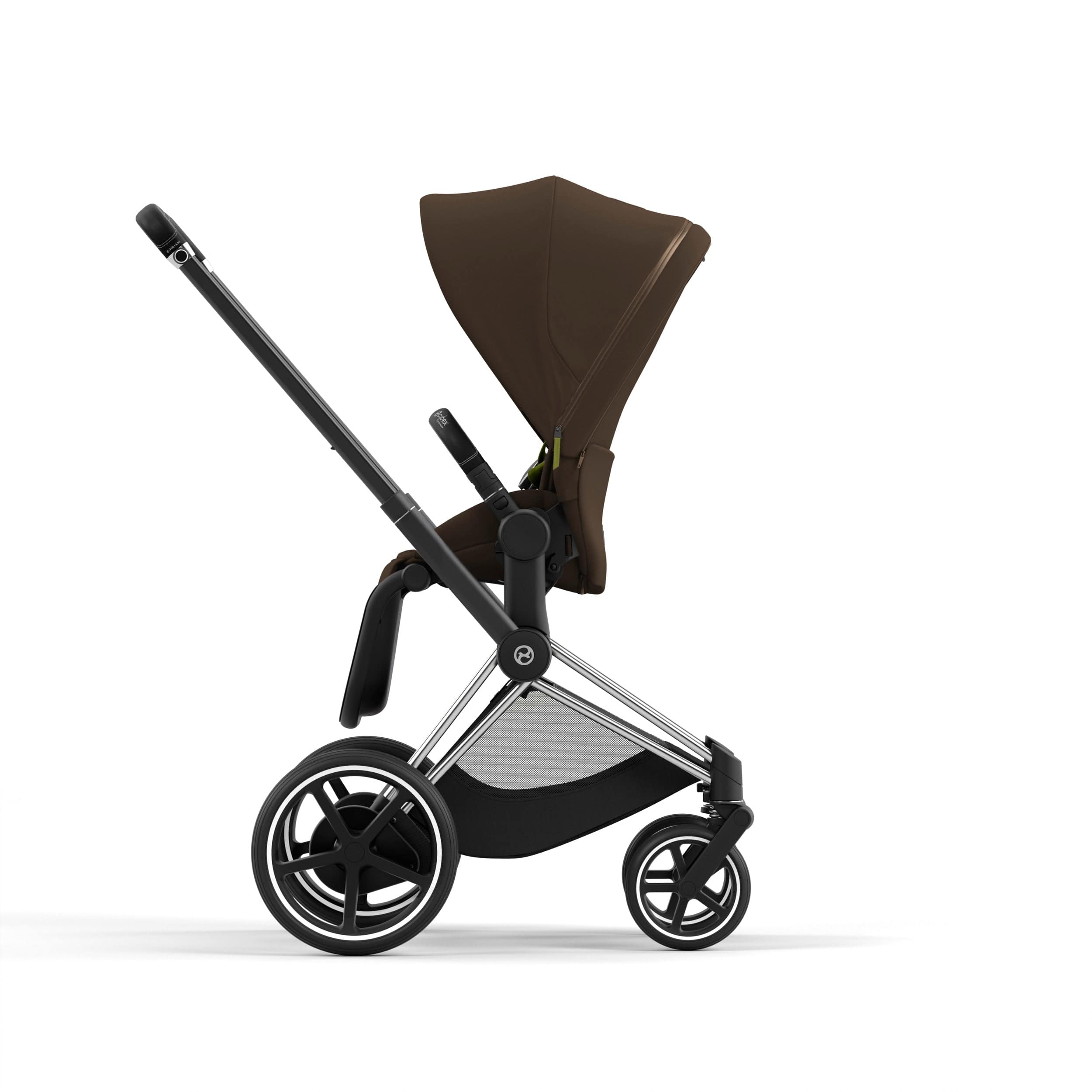 Cybex ePriam 2 Complete Stroller - Lightweight Chrome & Black Baby Stroller for Newborns to Toddlers | Perfect for City Walks, Shopping & Travel
