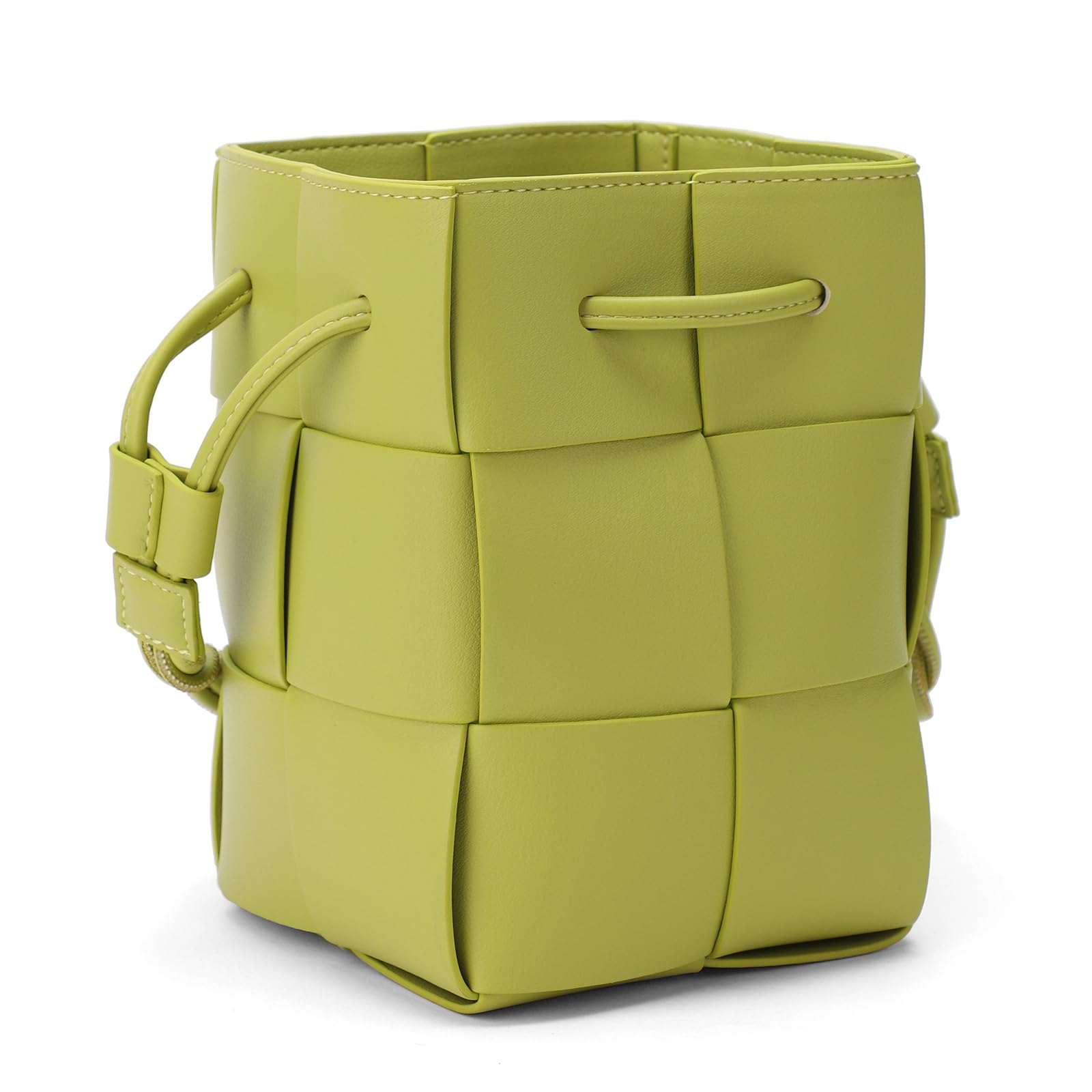 Women's Drawstring Bucket Tote Crossbody Bag - Summer Woven Beach Shoulder Bag for Women (Green) | Perfect for Beach Trips, Shopping & Casual Outings