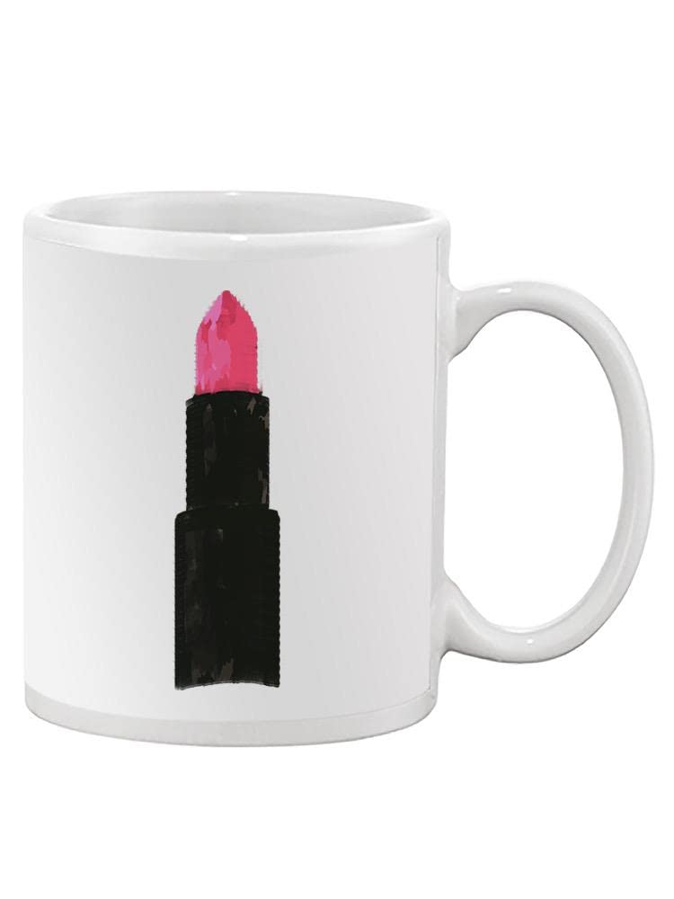 Pink Lipstick Coffee Mug - Ceramic White Tea Cup with Cute Lipstick Design - Perfect for Women's Gifts, Office Use & Home Decor