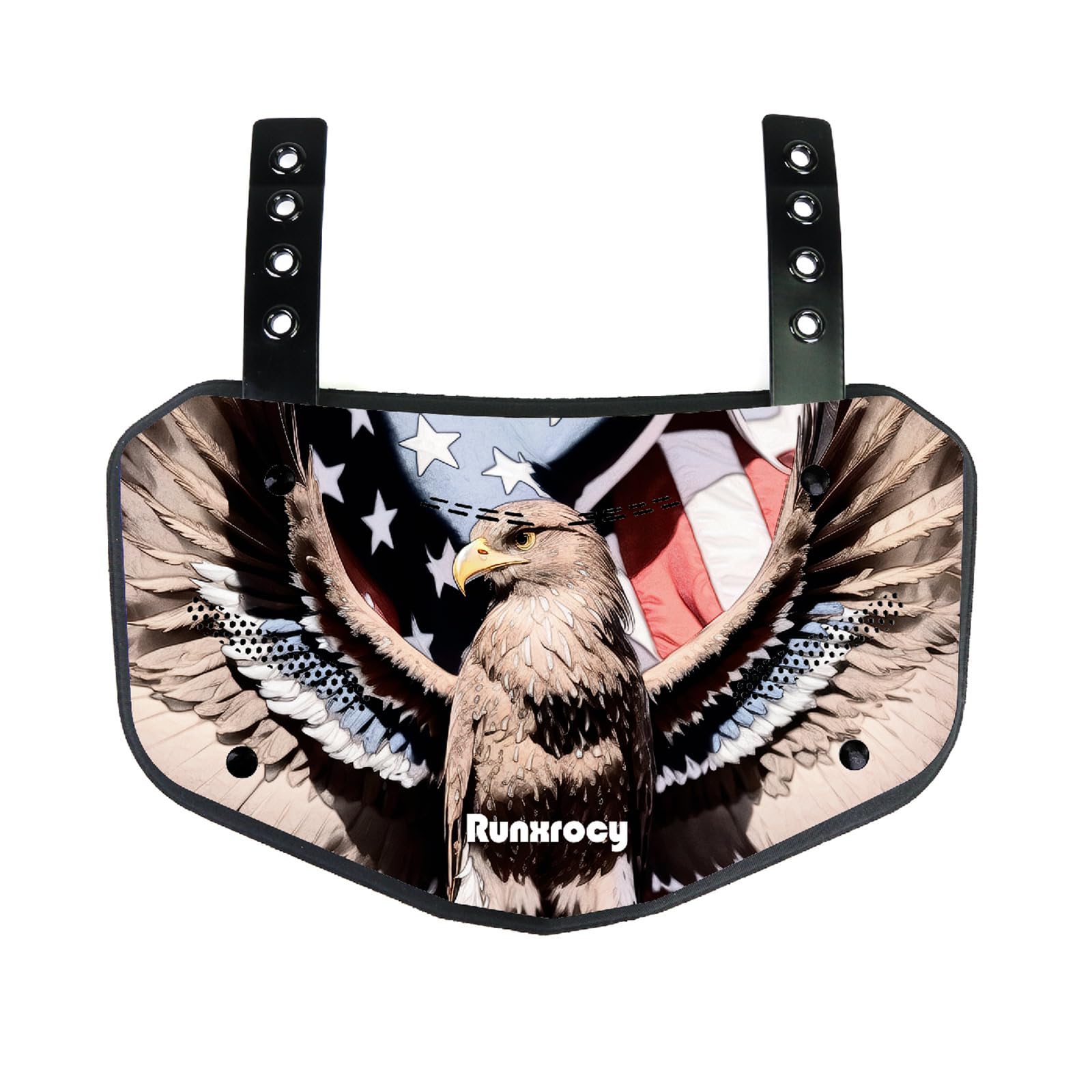 Runxrocy Football Back Plate - Adult Back Protection Pads for Football Players - Rear Protective Gear for Training & Games - Durable Safety Equipment for Tackles & Contact Sports