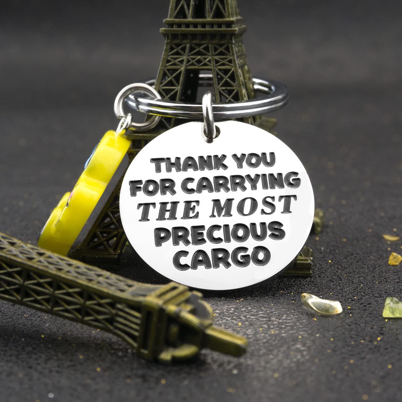 Funny Bus Driver Gifts - Appreciation Keychain for Men & Women - Perfect Thank You, Christmas, Birthday & Thanksgiving Present - Great for School Bus Drivers, Transportation Workers & Public Service Professionals