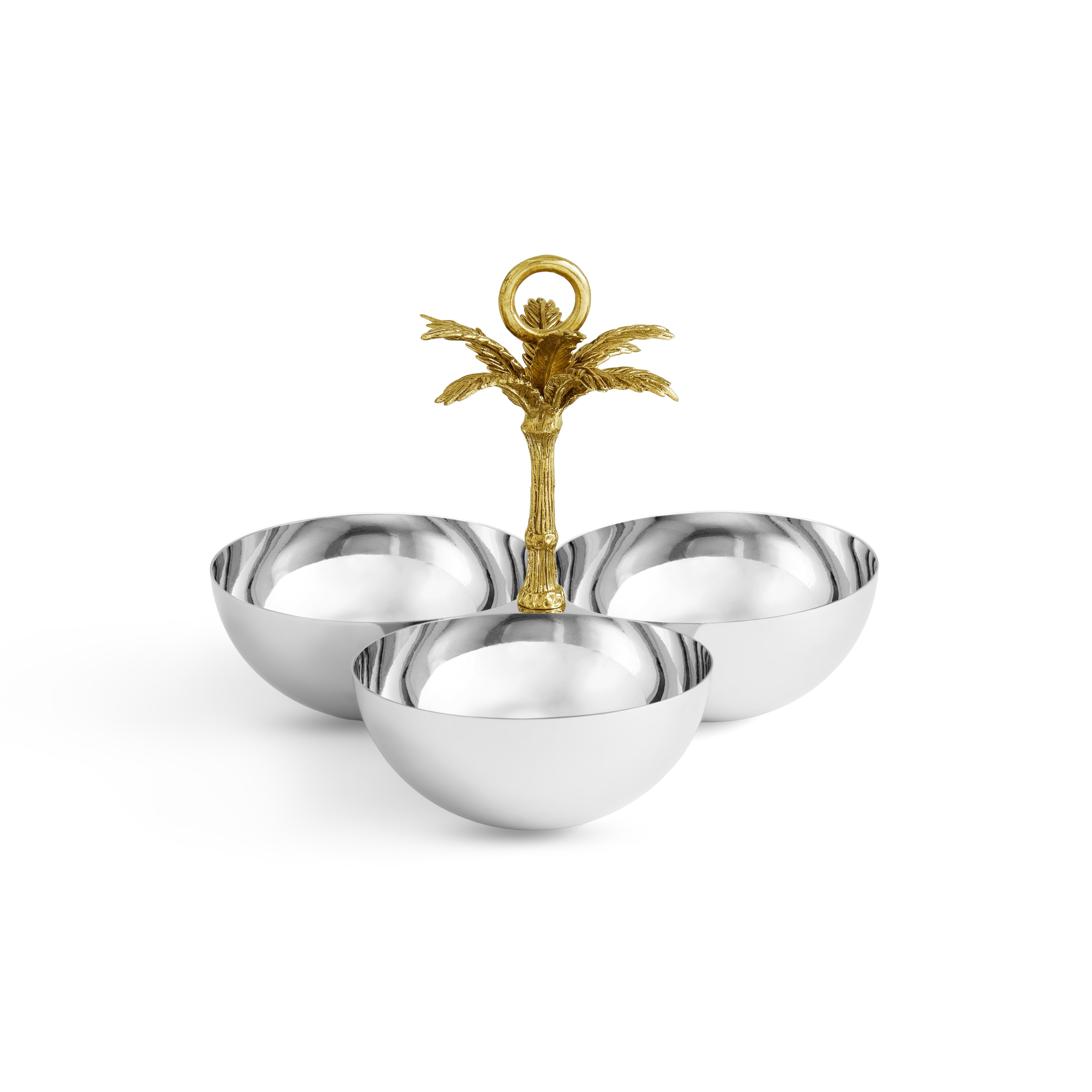 Premium Palm Triple Bowl Set - Durable & Stylish Serving Bowls for Salads, Snacks, and Desserts - Perfect for Parties, Picnics, and Family Dinners
