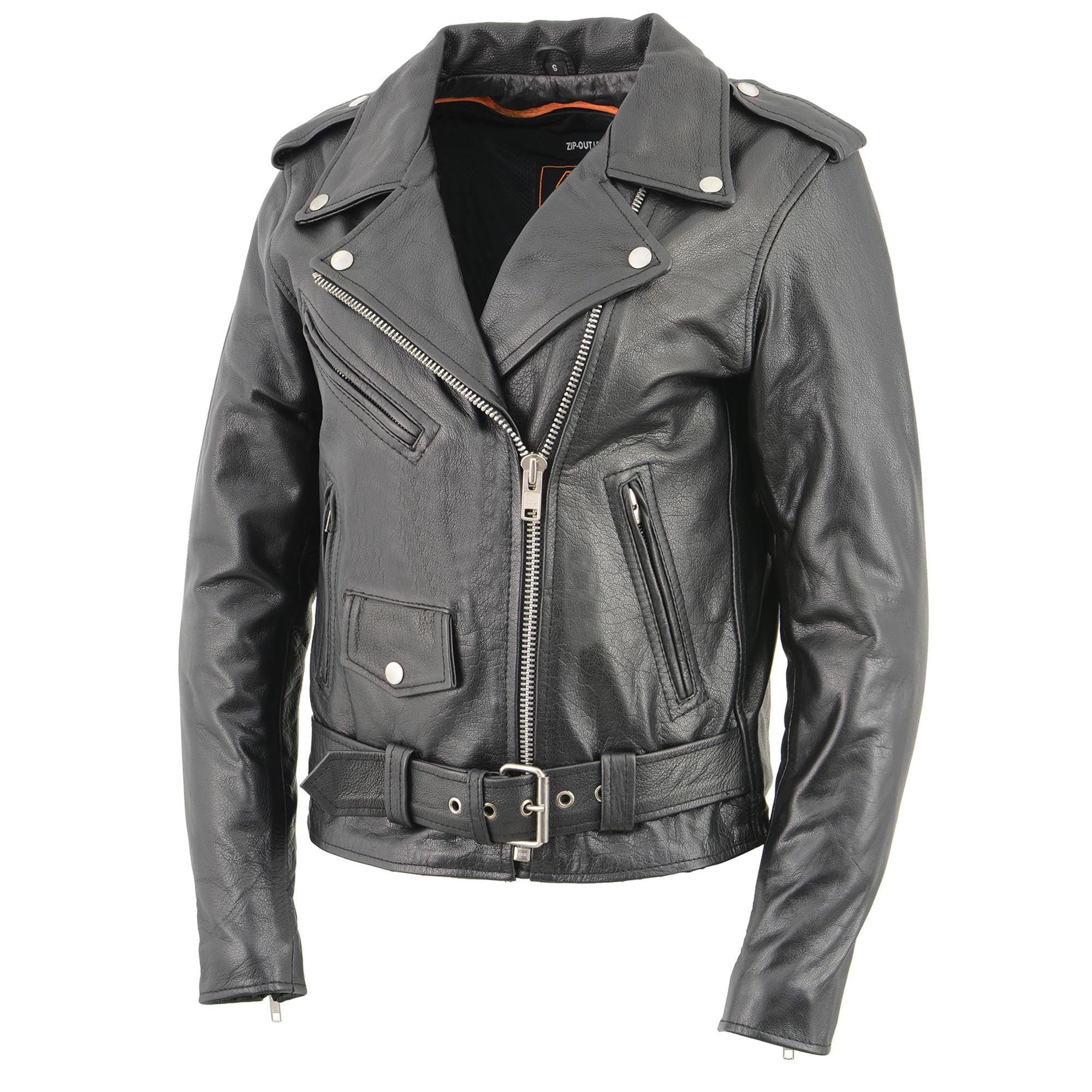 Milwaukee Leather Women's Classic Style Motorcycle Jacket with Removable Liner - Perfect for Riding, Commuting & Outdoor Adventures