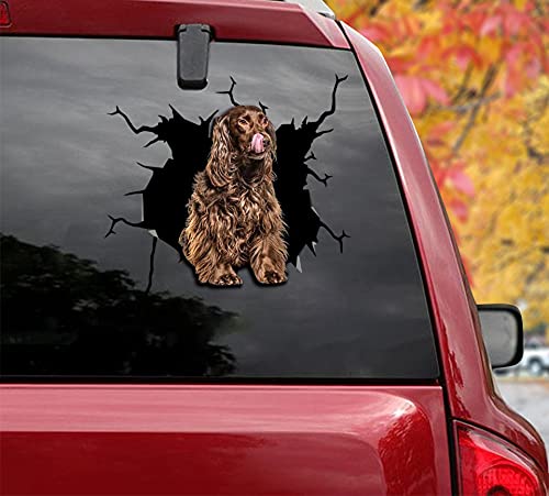 3-Piece Brown Dog Car Stickers Set - 8