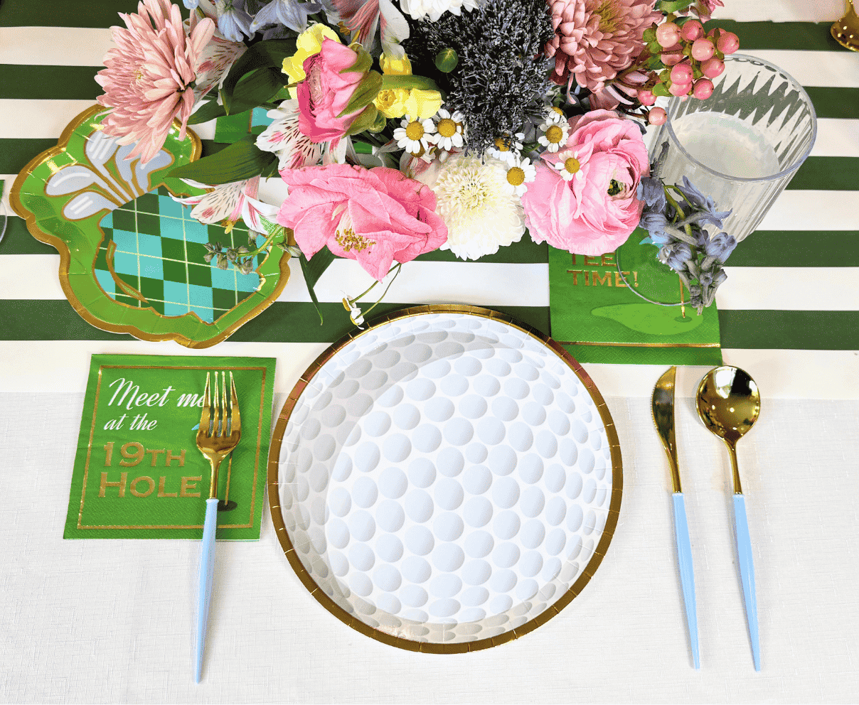 Let's ParTee Table Setting - Elegant Dinnerware Set for Parties & Entertaining | Perfect for Weddings, Holidays & Special Occasions